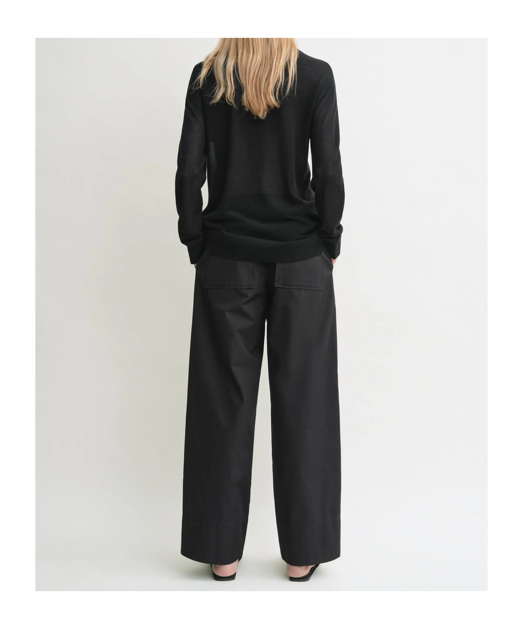 Totême Lyocell-blend T-shirt In Black