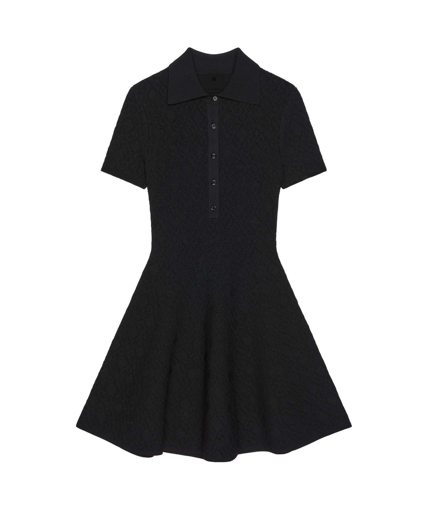 Givenchy Robe Polo En Jacquard Monogramme 72 In Black
