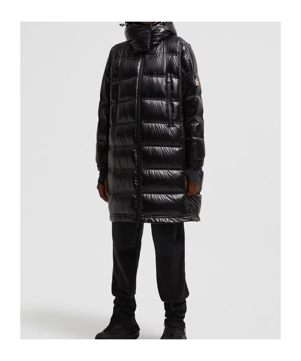 Moncler Doudoune Longue Rochelairs In Black