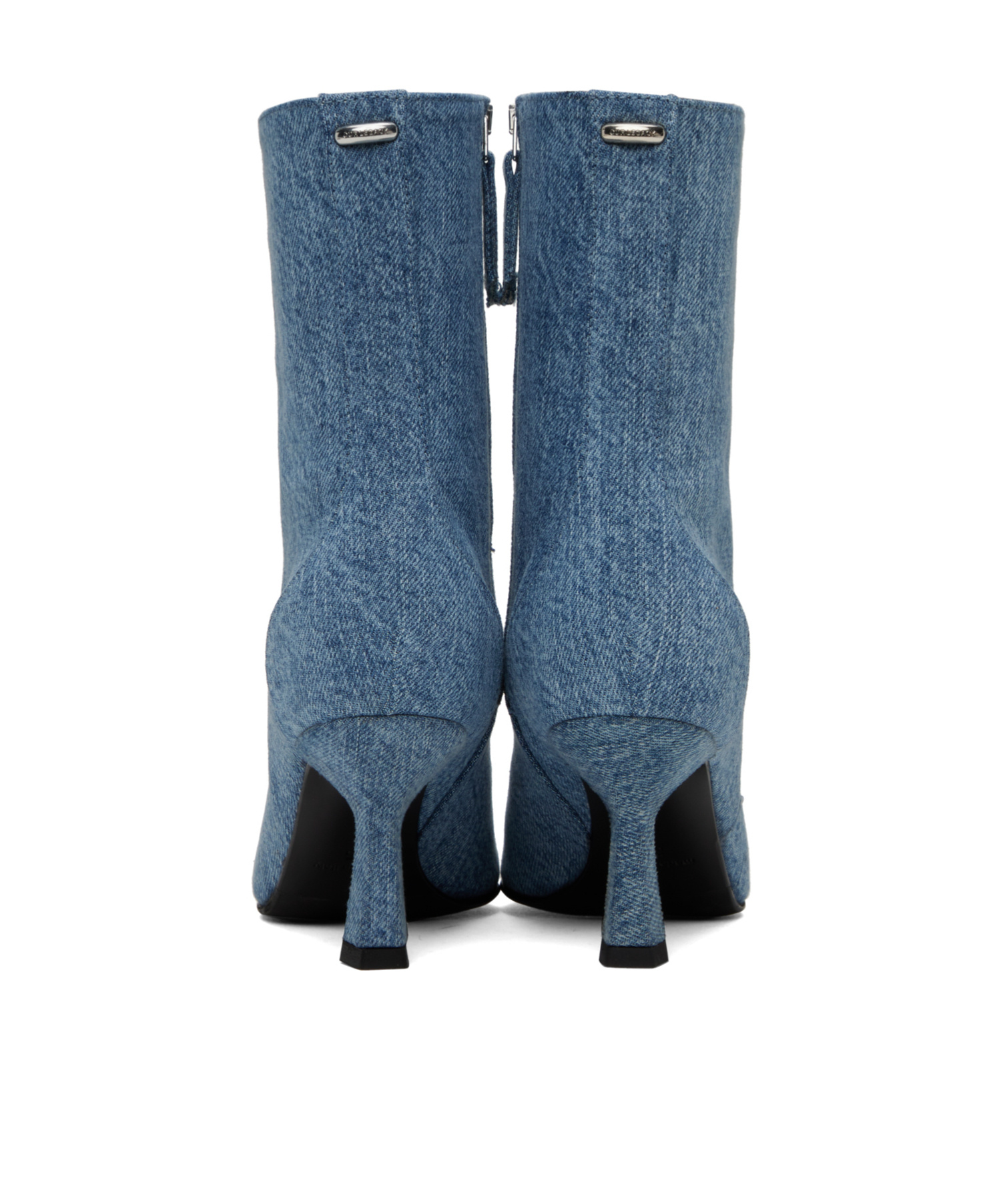 Shop Our Legacy Slim Short Boots In Blue