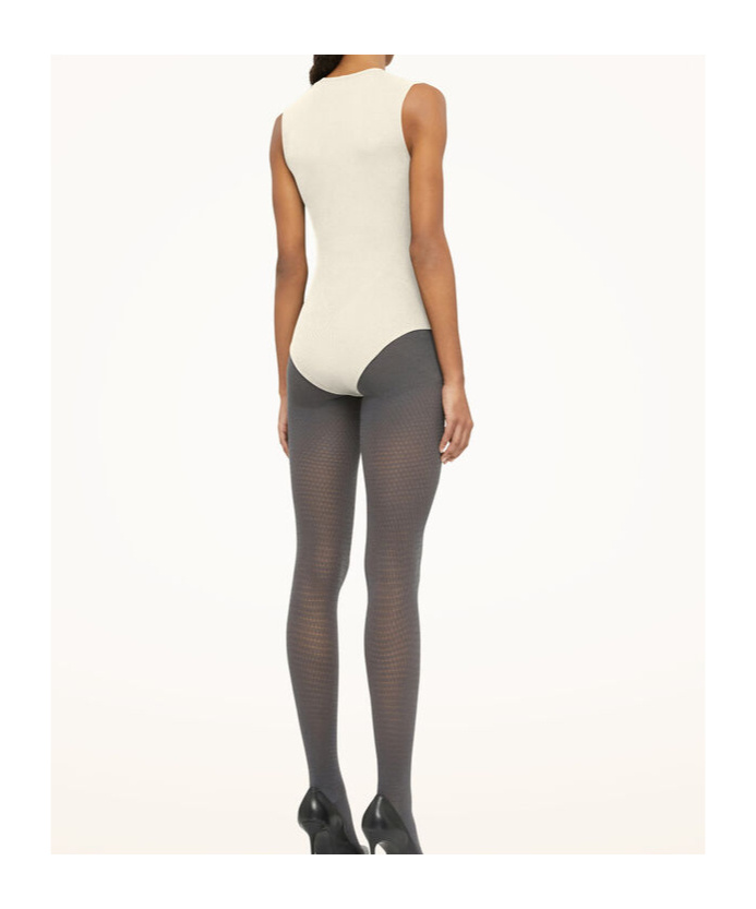 Wolford Aurora Virgin Wool Bodysuit In White
