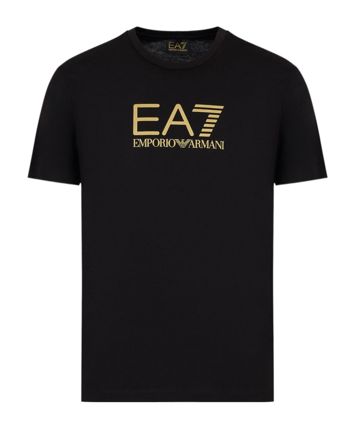 Emporio Armani Logo-print Cotton T-shirt In Black