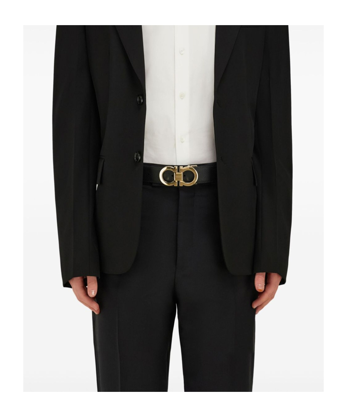 Ferragamo Gancini Belt In Black