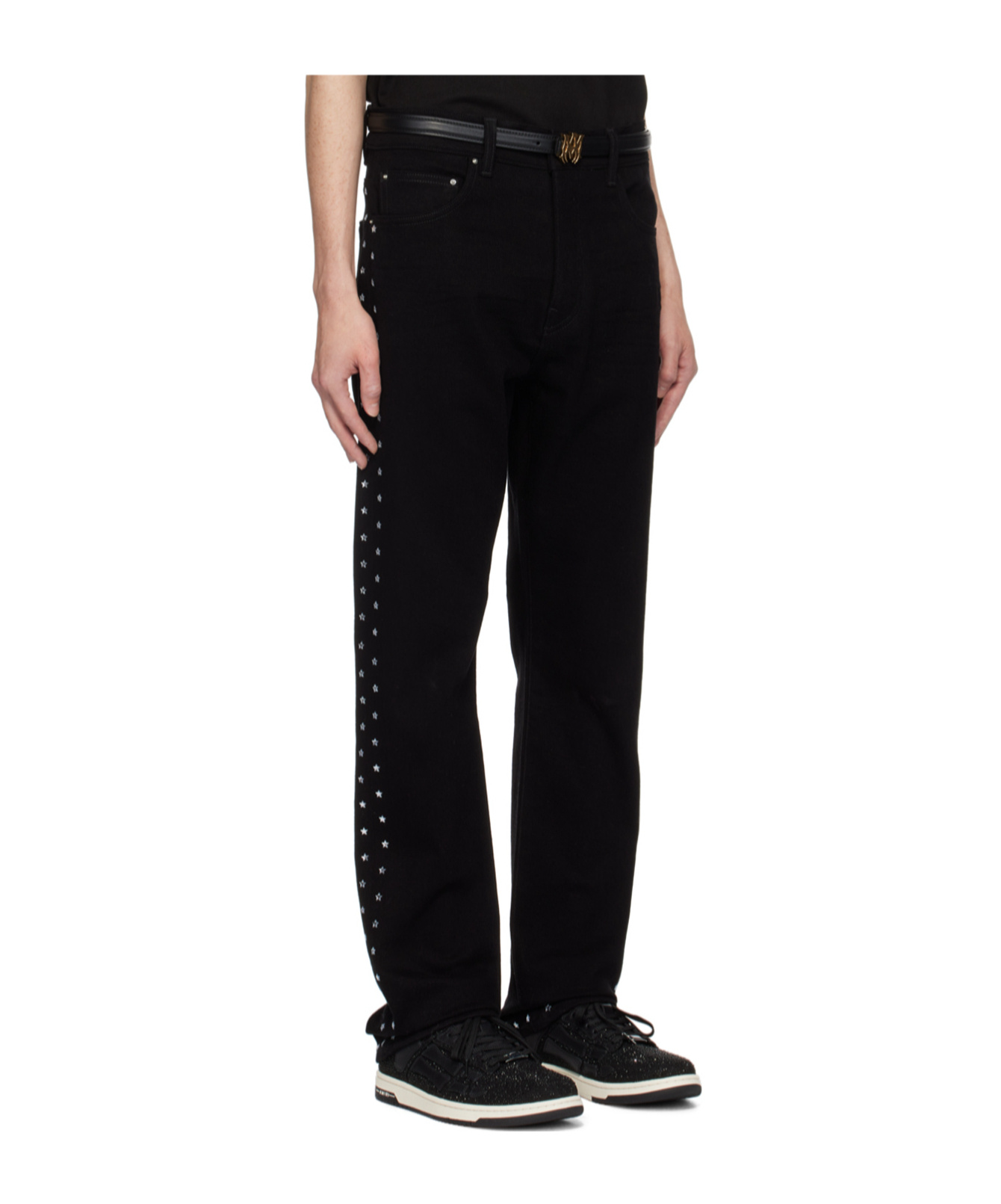 Amiri Belt-loop Jeans In Black
