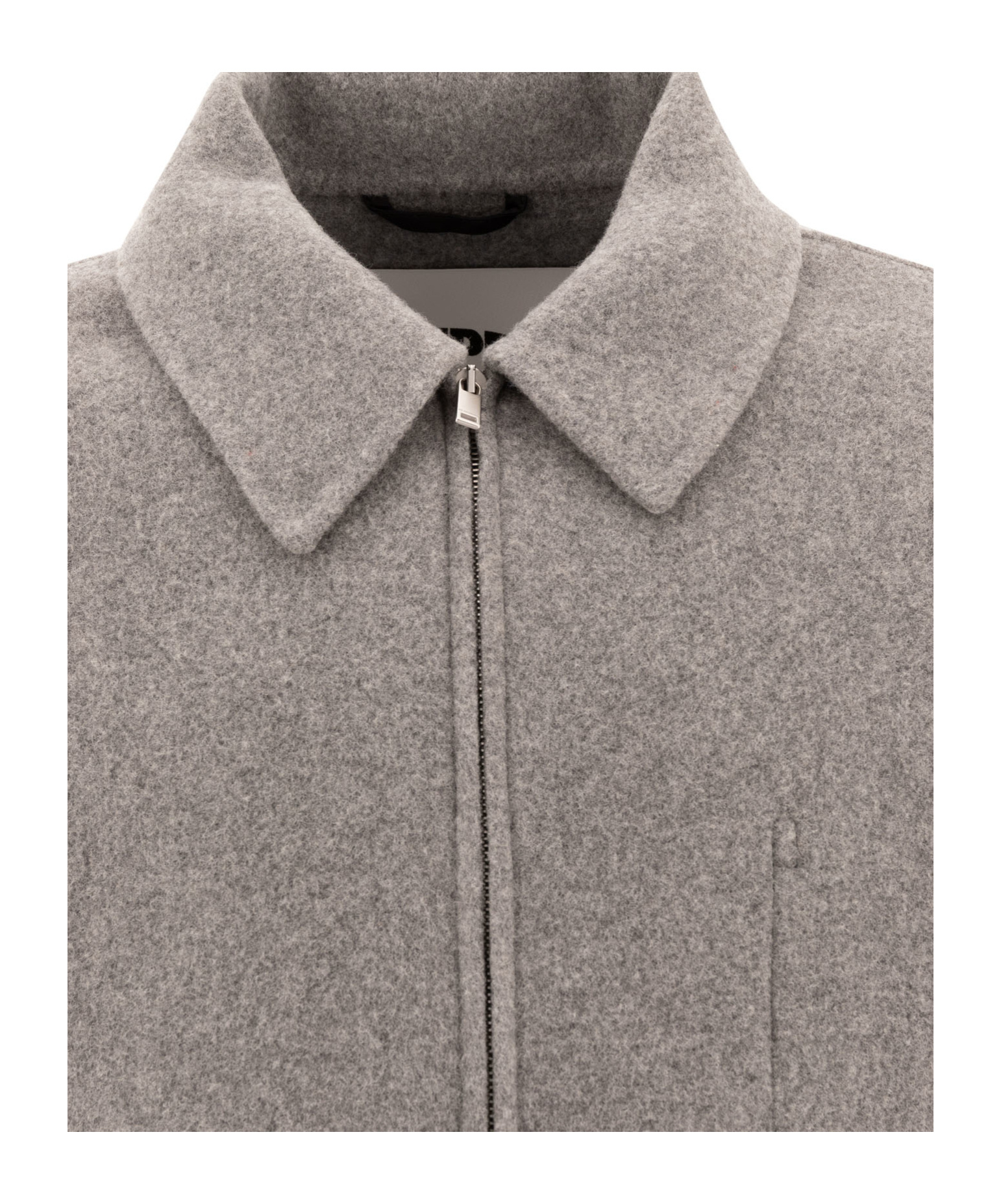 Jil Sander Relaxed Fit Wool Jacket For Men In Gray