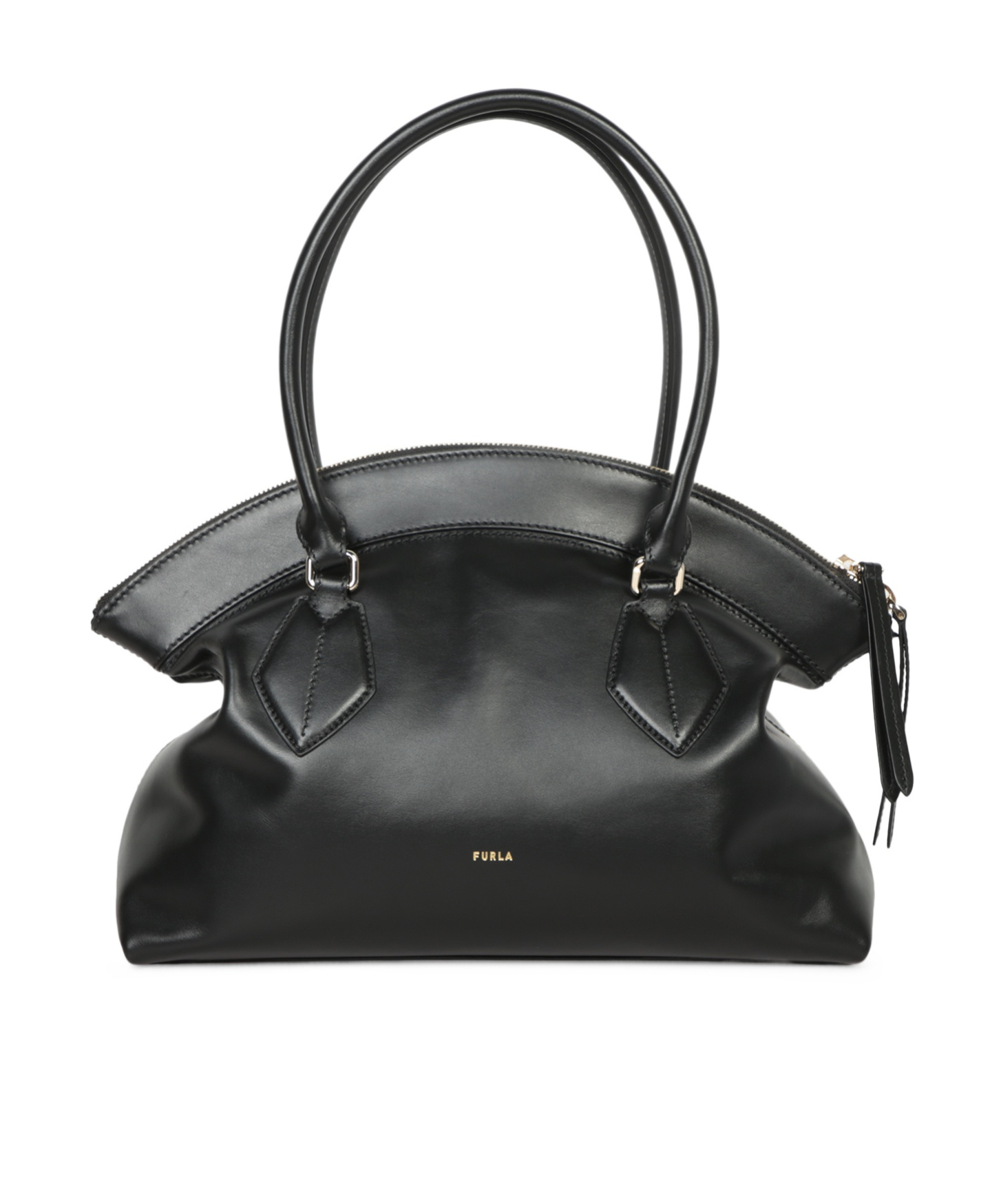Furla Carry A Handbag With Both Hands In Black