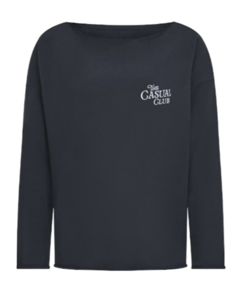 Juvia Long-sleeved Knitted T-shirt In Black