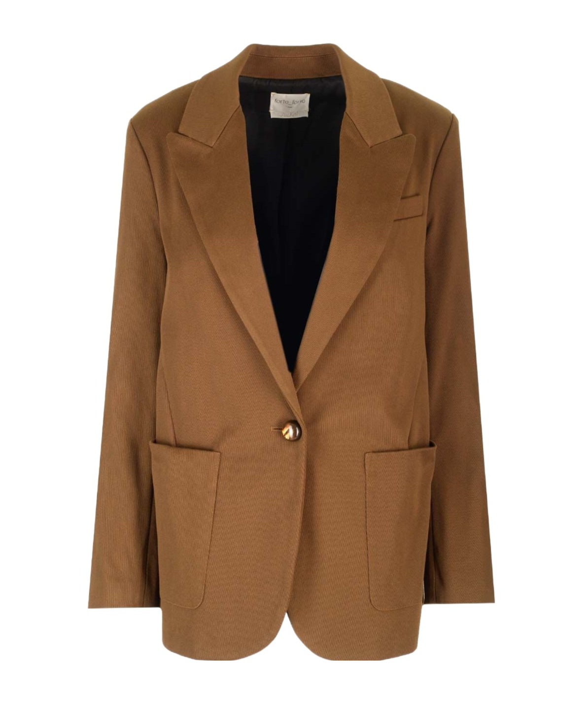 Forte Forte Heavy Cotton Cover Boy's Jacket In Brown