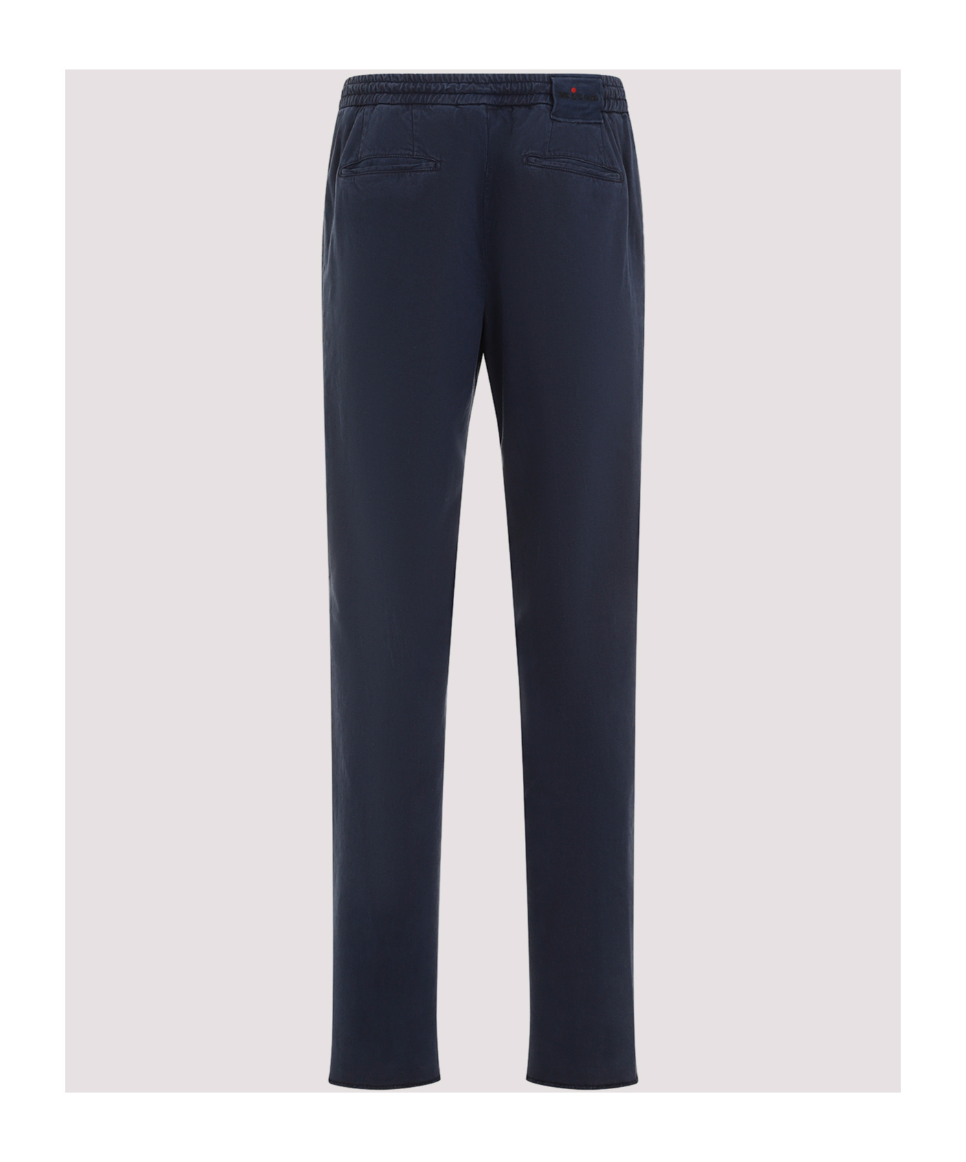 Shop Kiton Pleated Detail Straight Leg Trousers In Black