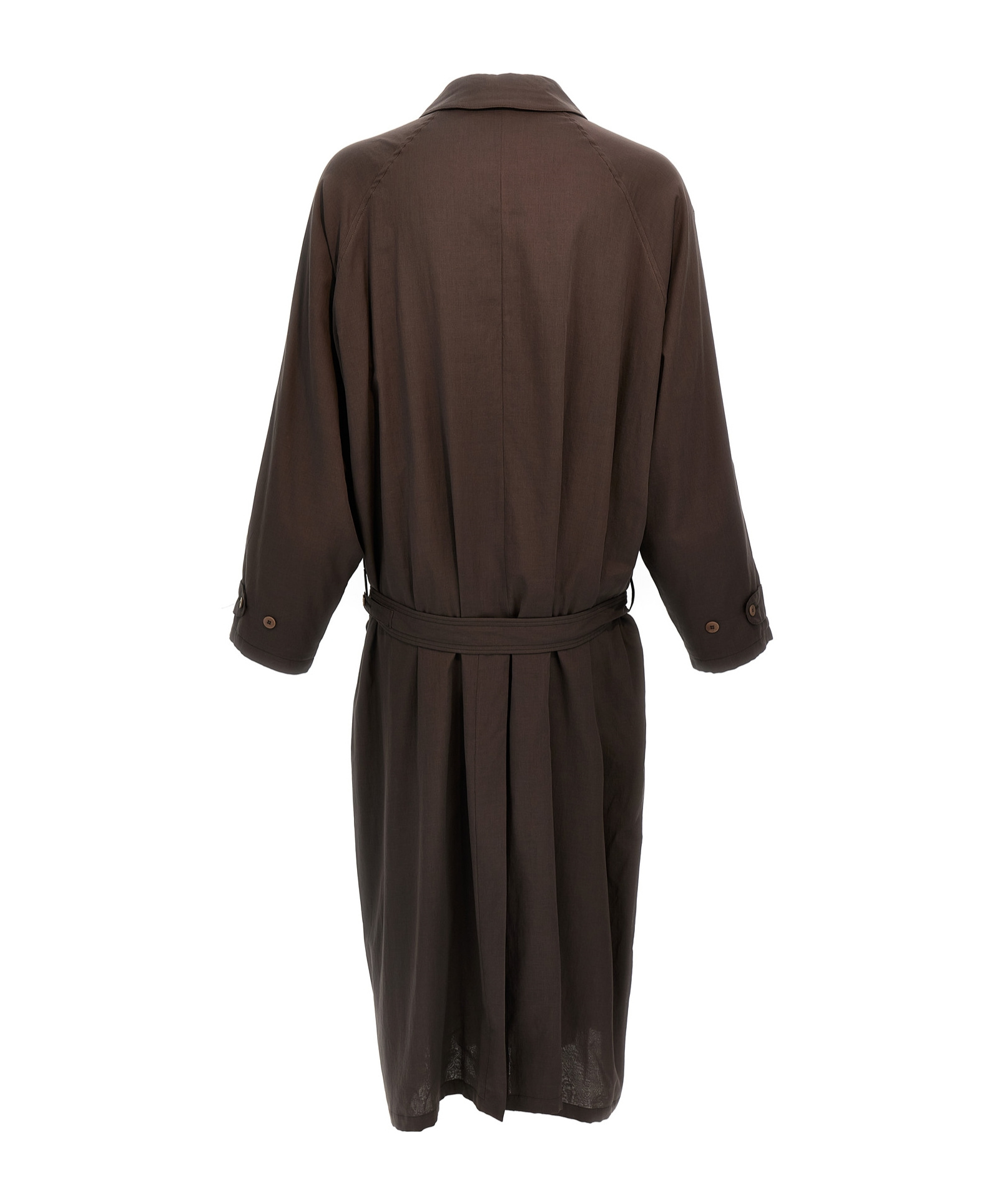 Magliano Sophisticated Waist Belted Coat In Brown