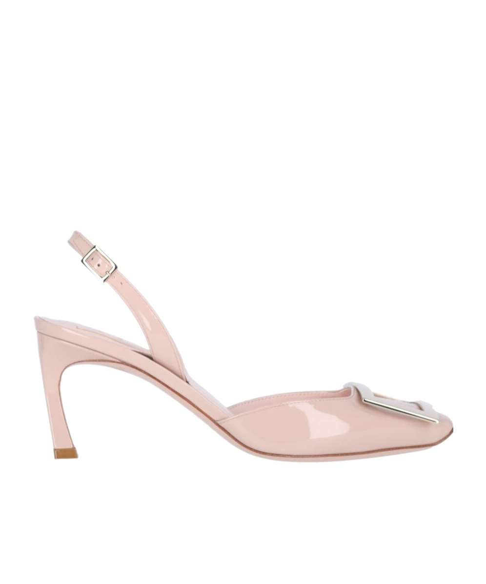 Roger Vivier Virgule Sling Back Dec 55 In Pink