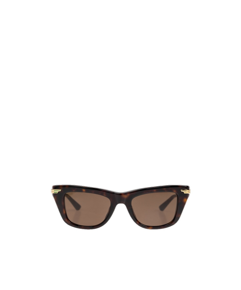Bottega Veneta Full Frame Sunglasses In Brown