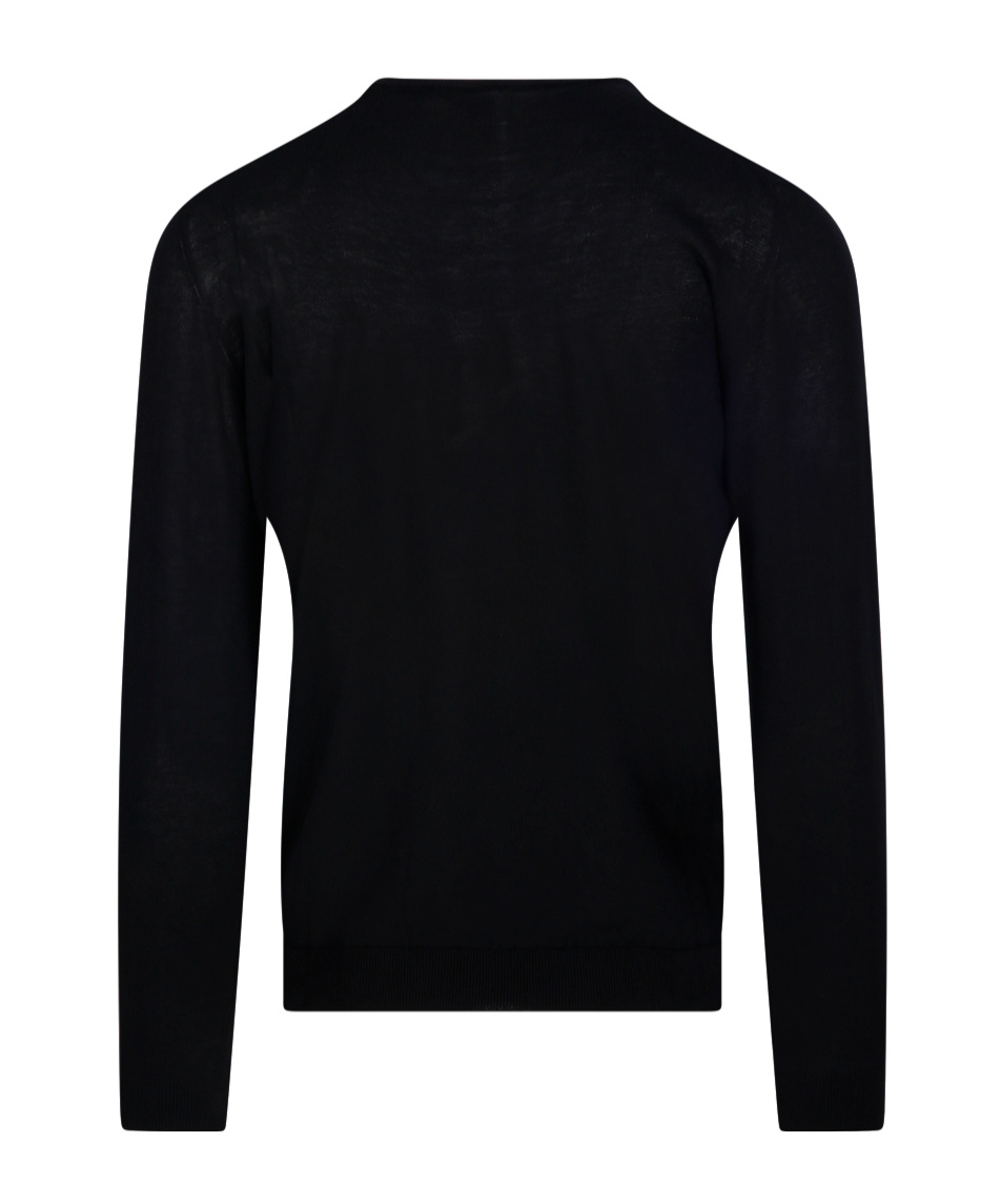 Roberto Collina Round-neck Wool Sweater In Black