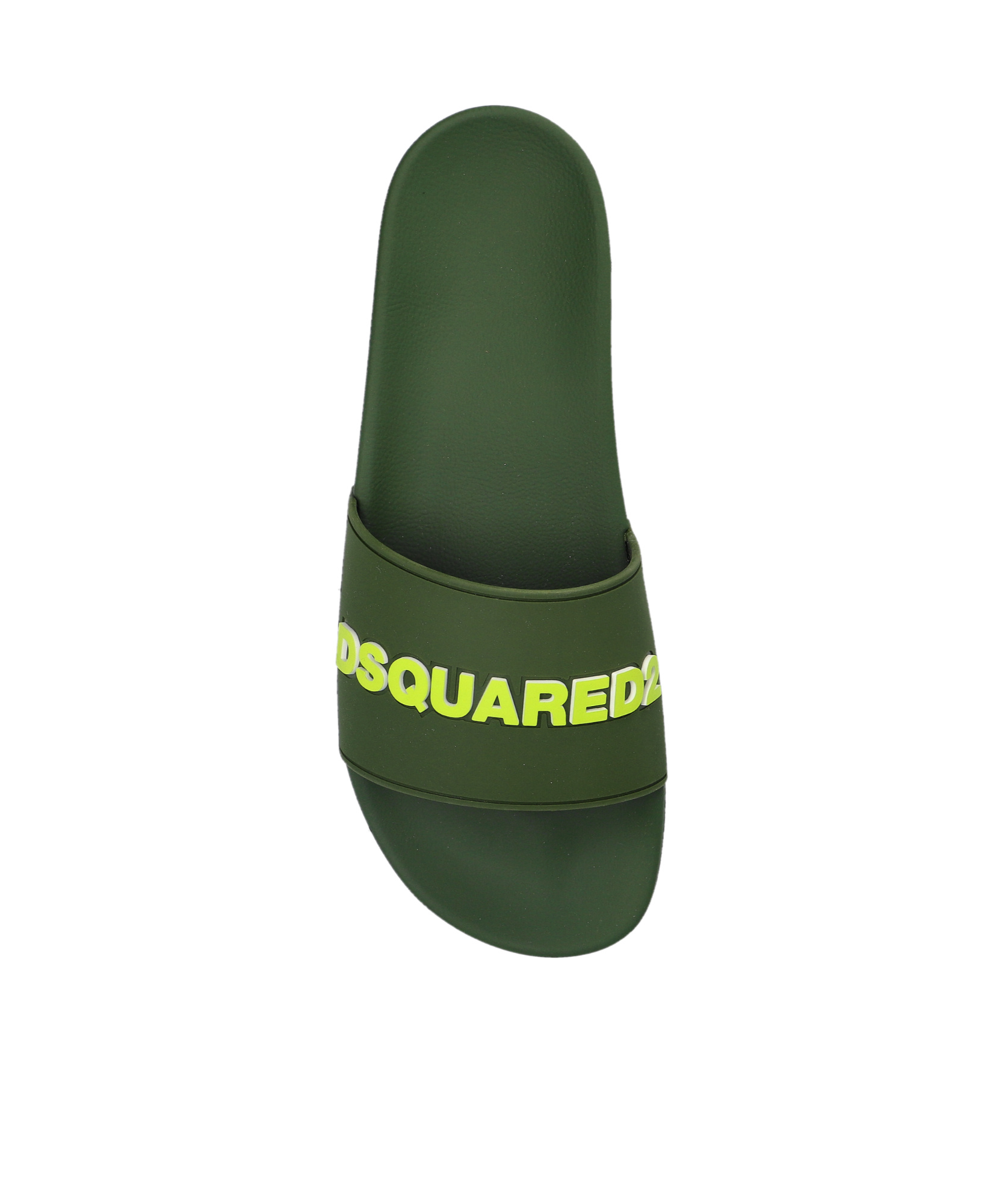 Dsquared2 Logo Slippers In Green