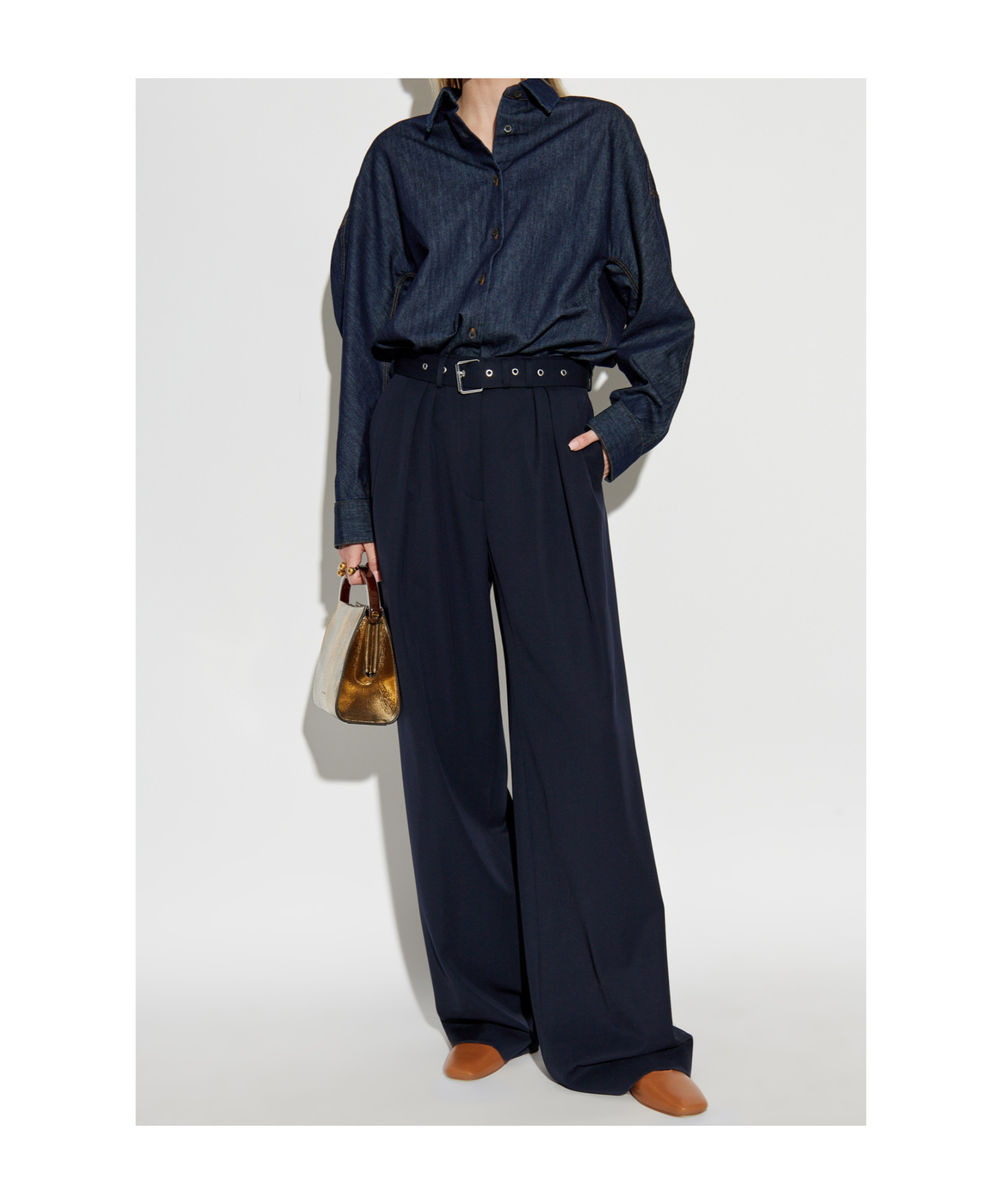 Dries Van Noten Casio Denim 1553 Shirt Clothing In Black