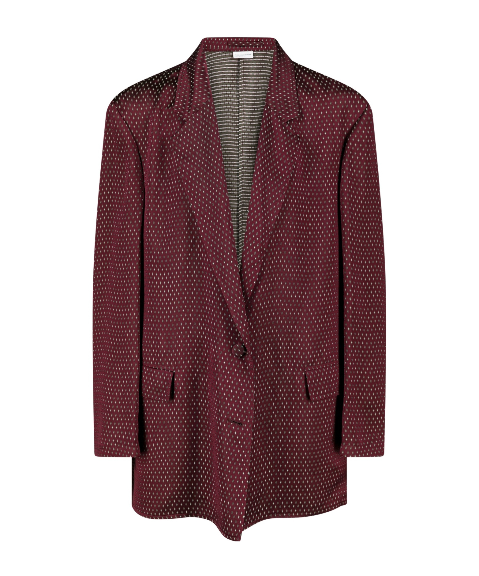 Dries Van Noten 00410 Bastis 2350 W.w.jacket Clothing In Burgundy