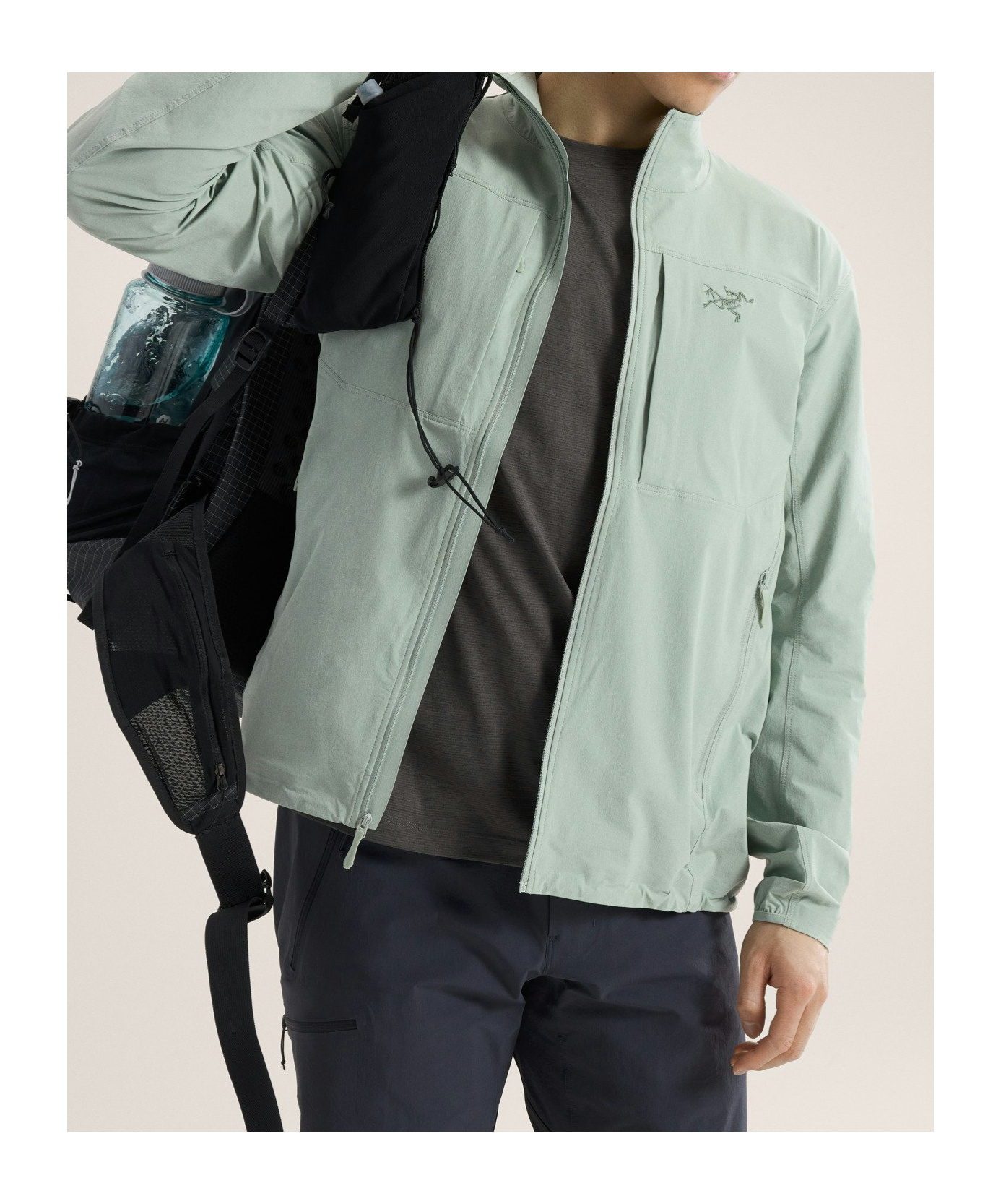 Arc'teryx Gamma Lightweight Jacket Men's In Stone Green