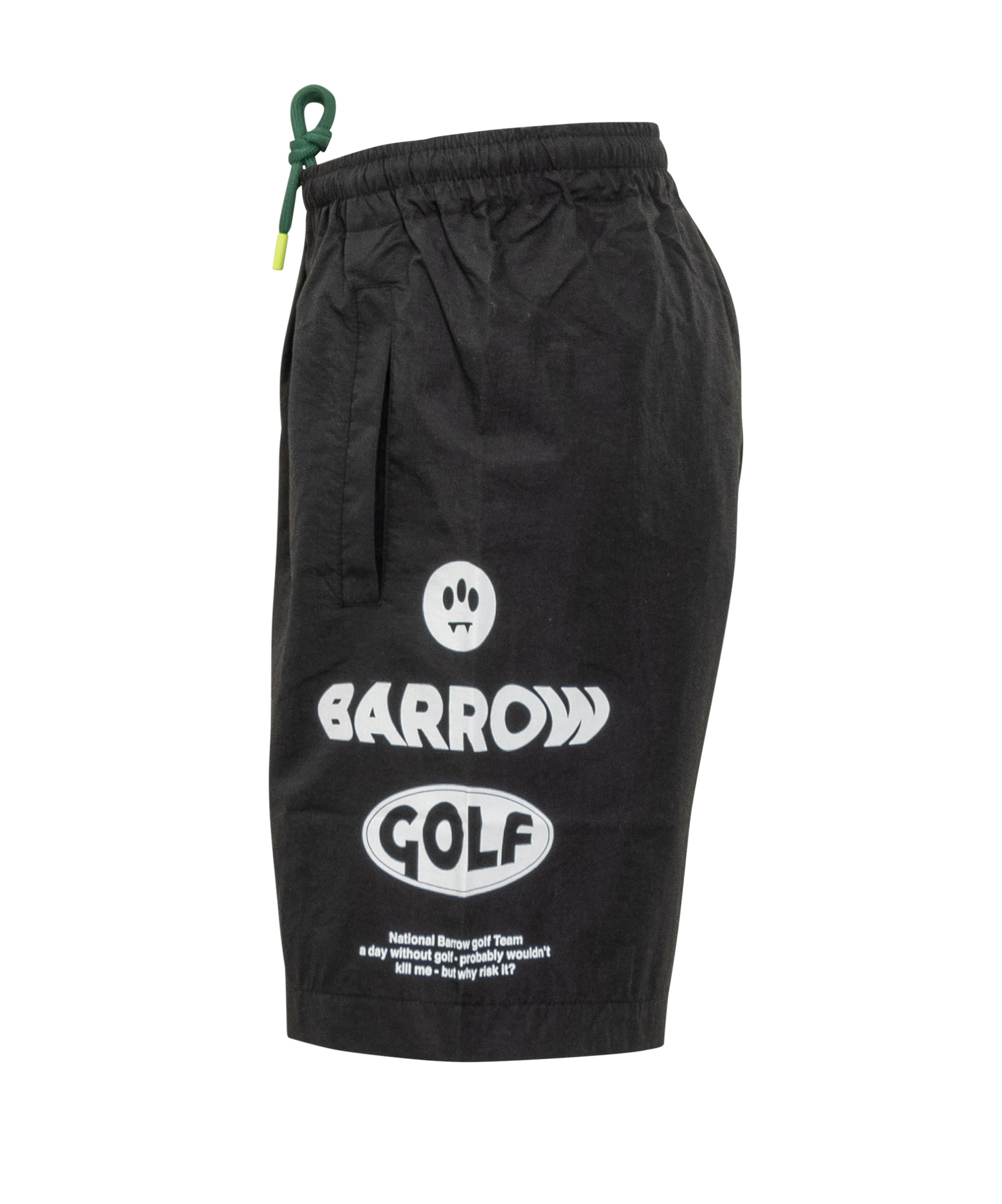 Barrow Elastic Waist Shorts In Black