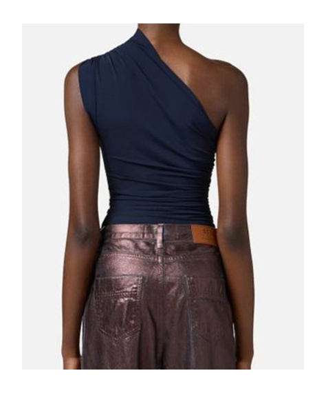 ELISABETTA FRANCHI ONE-SHOULDER TOP