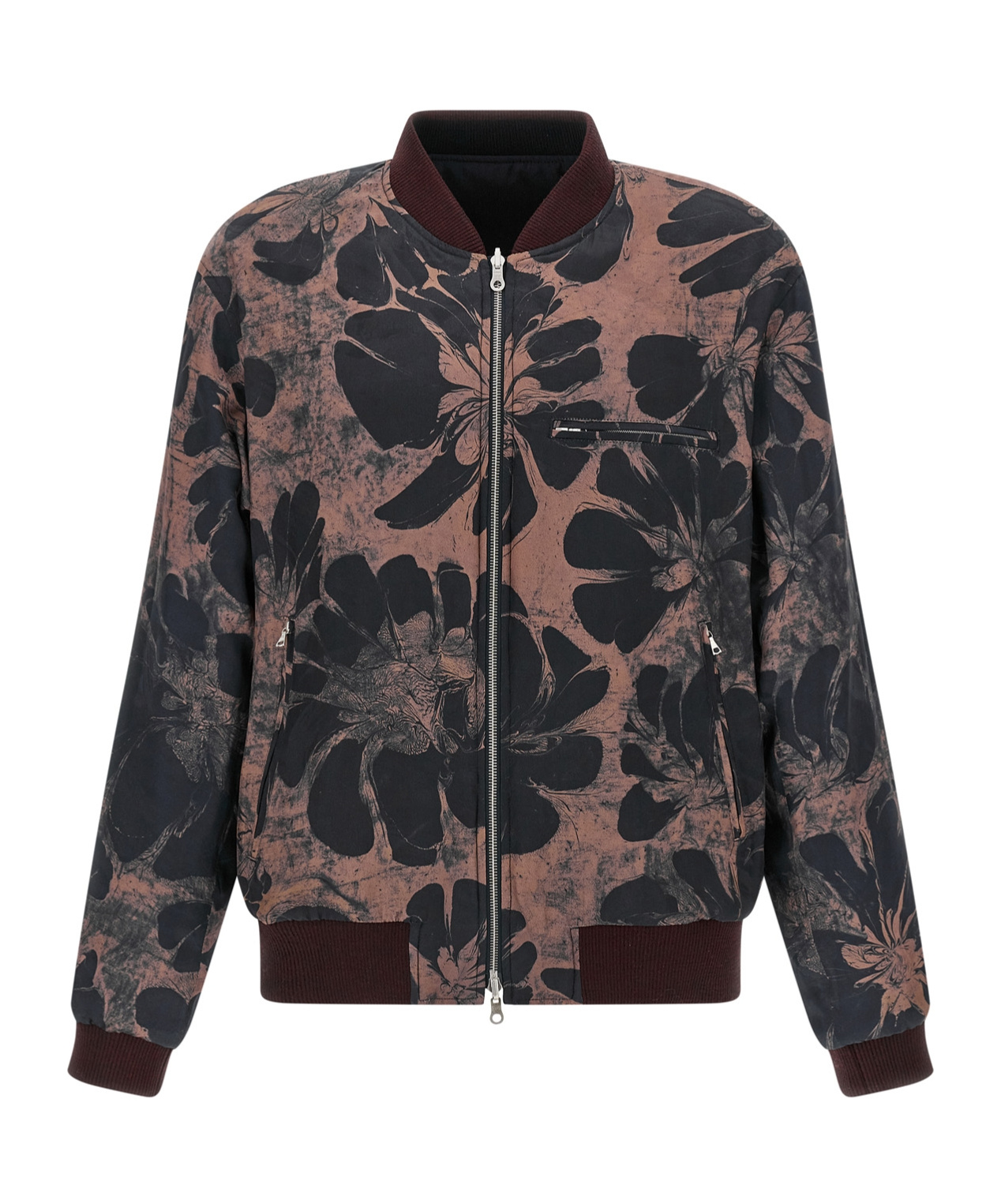 Dries Van Noten Volker Reversible Black Cotton Blend Jacket In Black