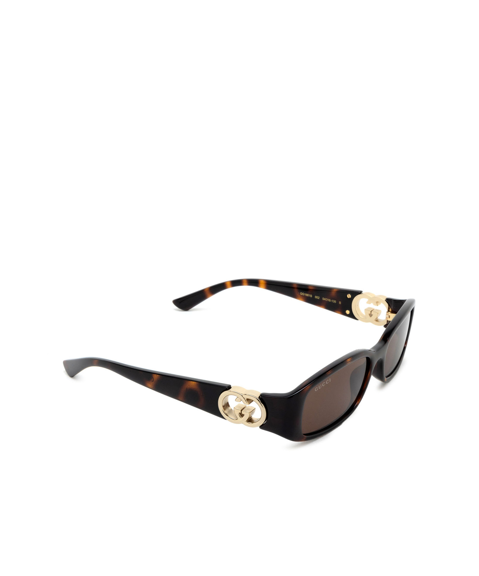 Gucci Tortoiseshell Rectangle-frame Sunglasses In Brown