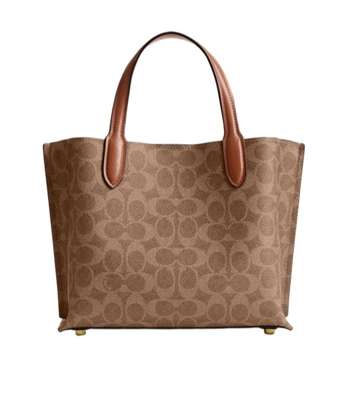 Coach Willow Tote 24 In Signature Canvas In Brown