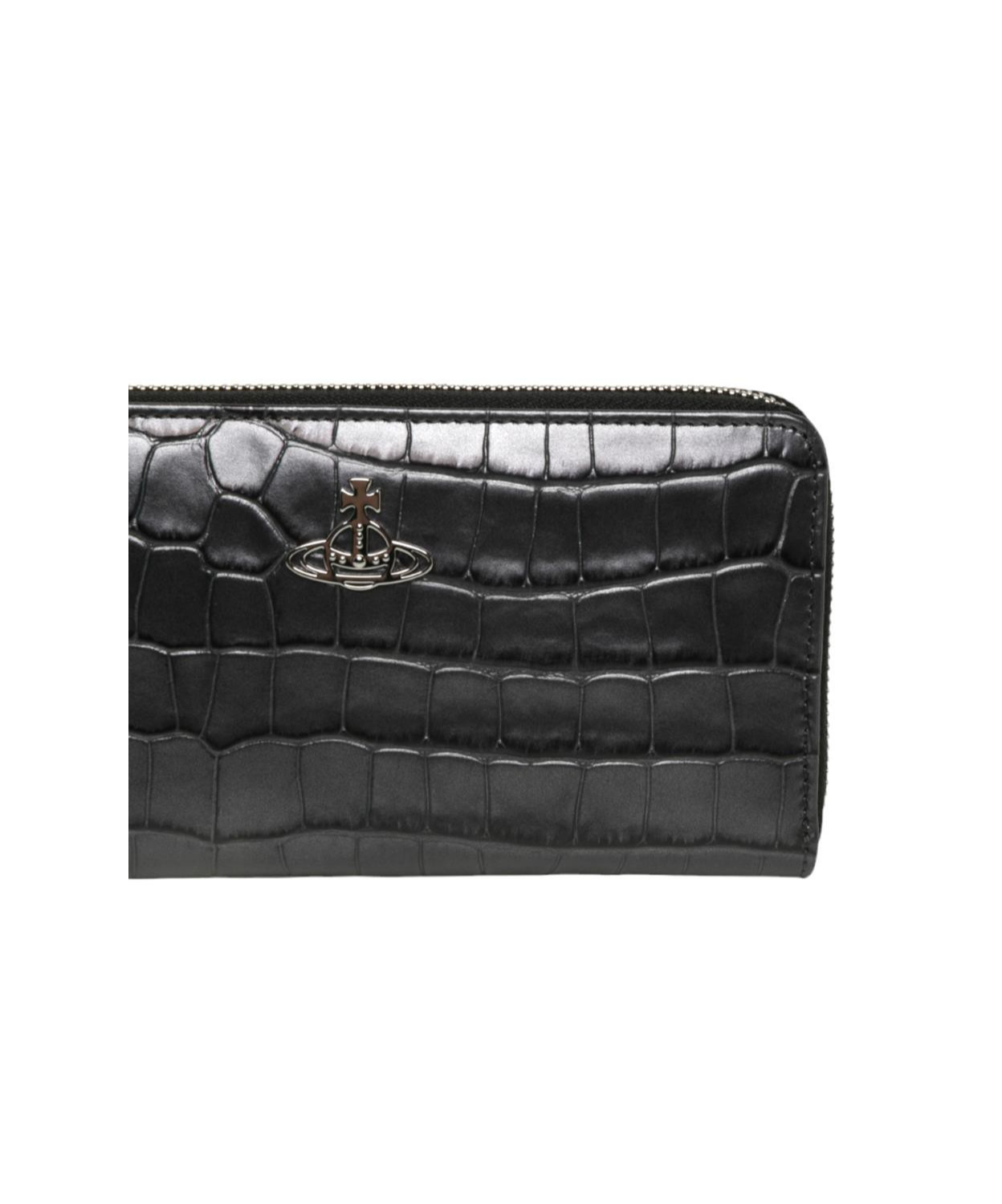 Vivienne Westwood Embossed Wallet In Black