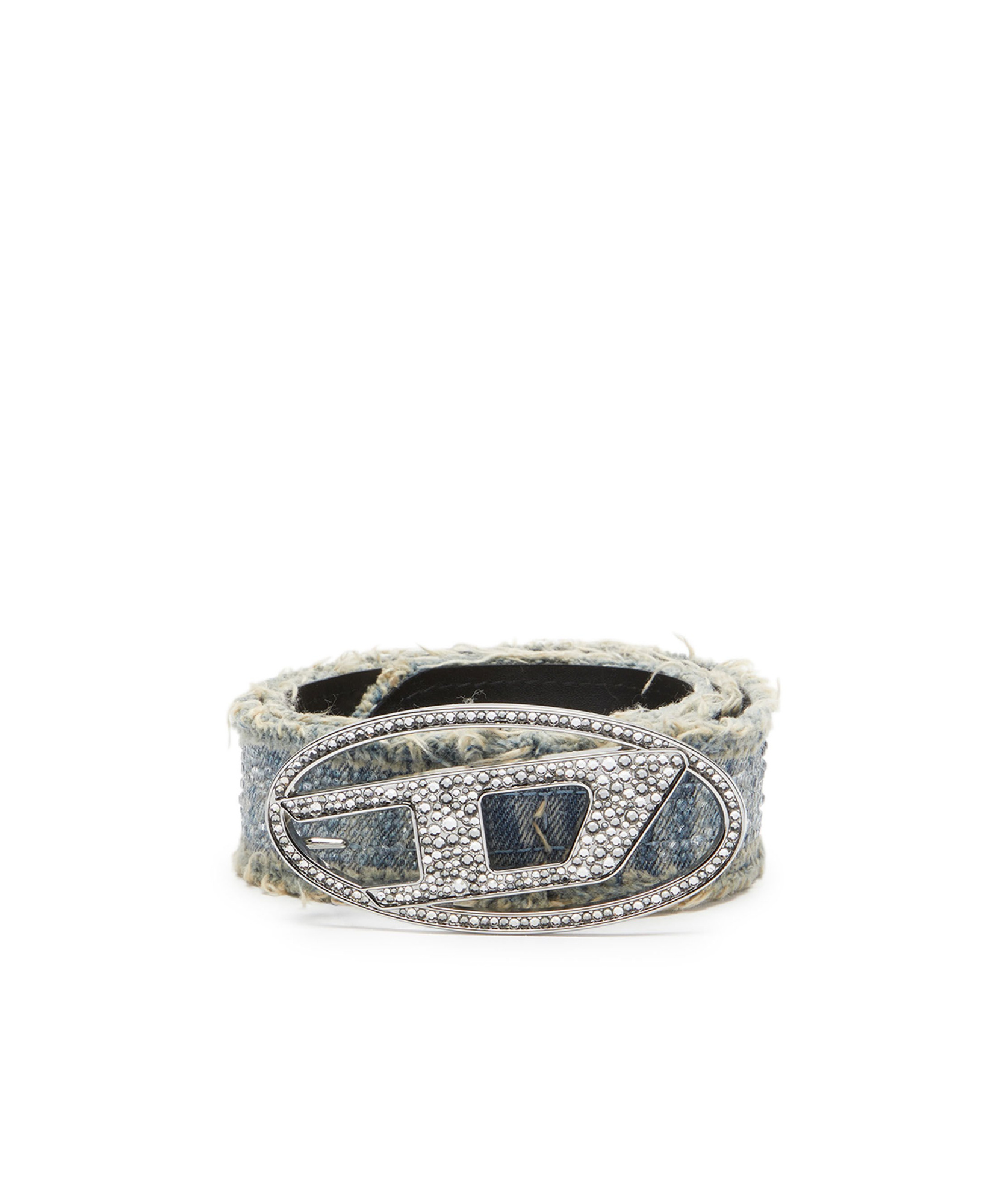 DIESEL B-1DR CRYSTAL-EMBELLISHED BELT