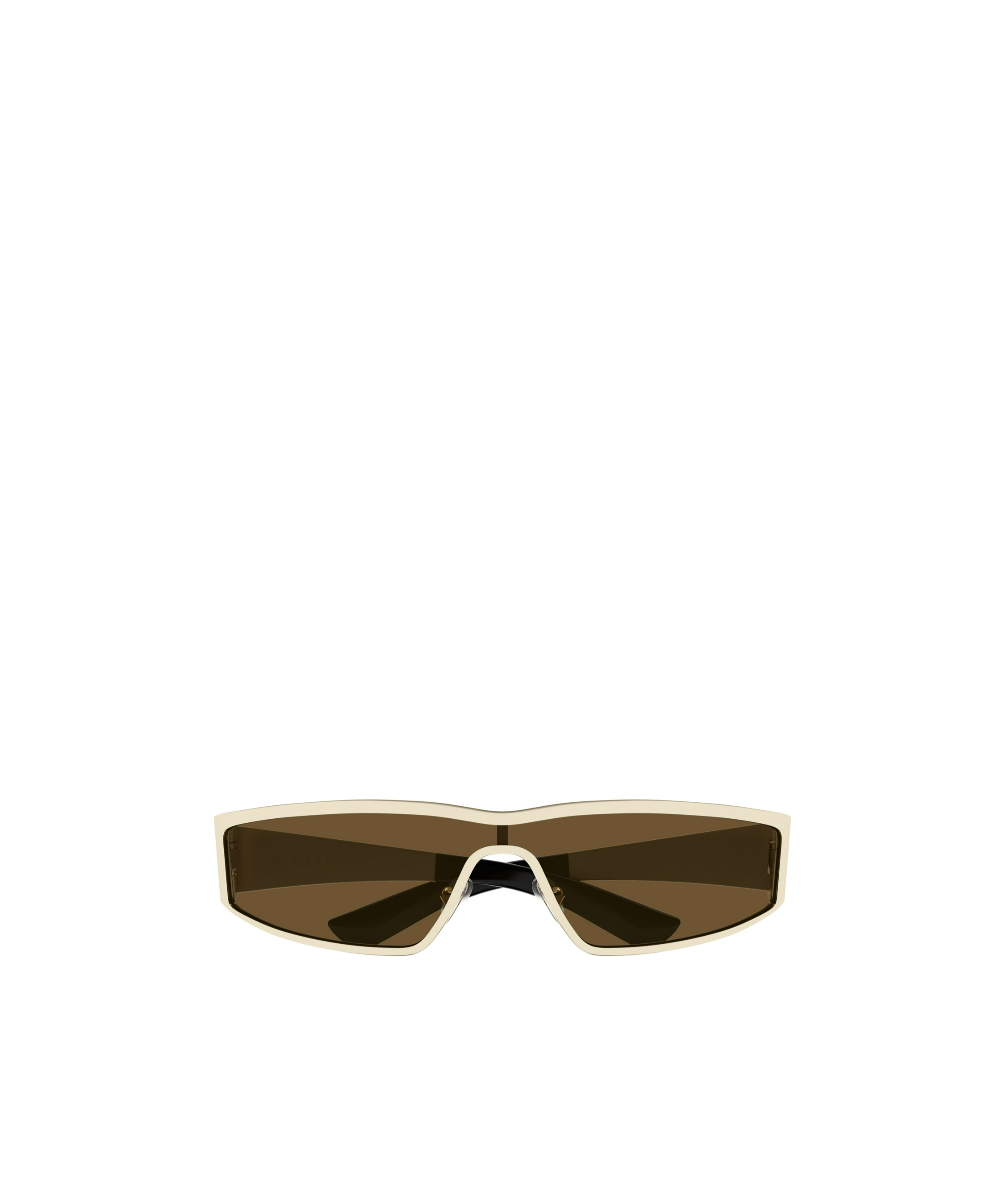 Alexander Mcqueen Eyewear Wraparound Rectangular Sunglasses In Black