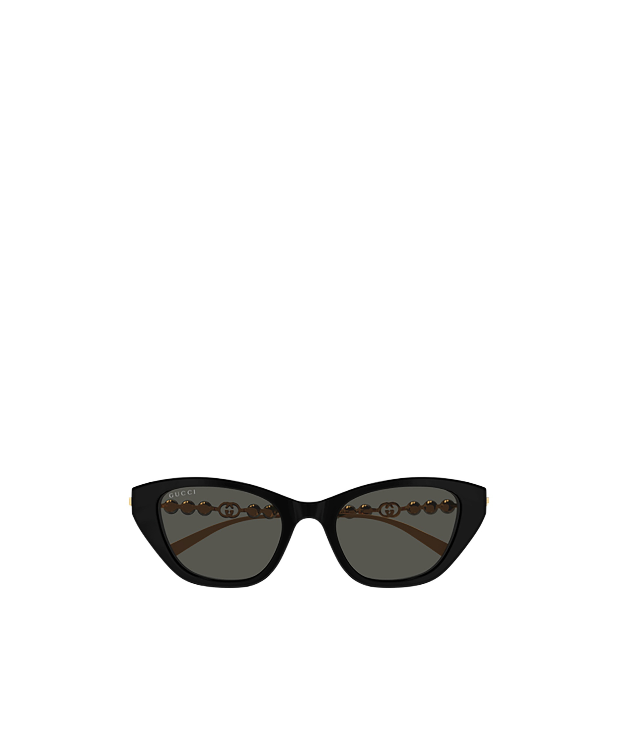 Gucci Pearl-embellished Cat-eye Sunglasses In Black