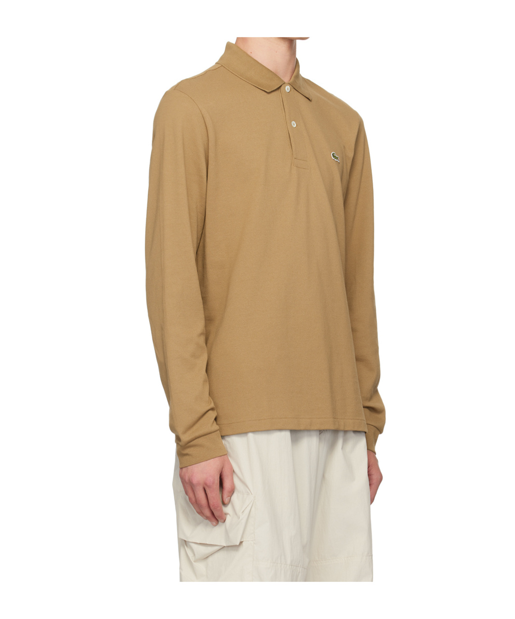 Lacoste Beige Original L.12.12 Polo In Nude