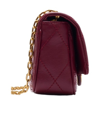 Burberry Strand Clutch In Red