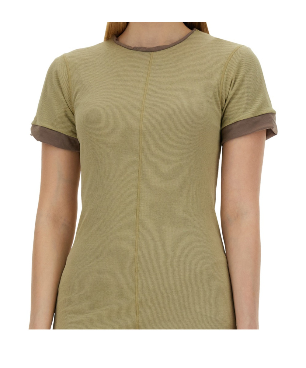 Sportmax Short-sleeved Dress In Green