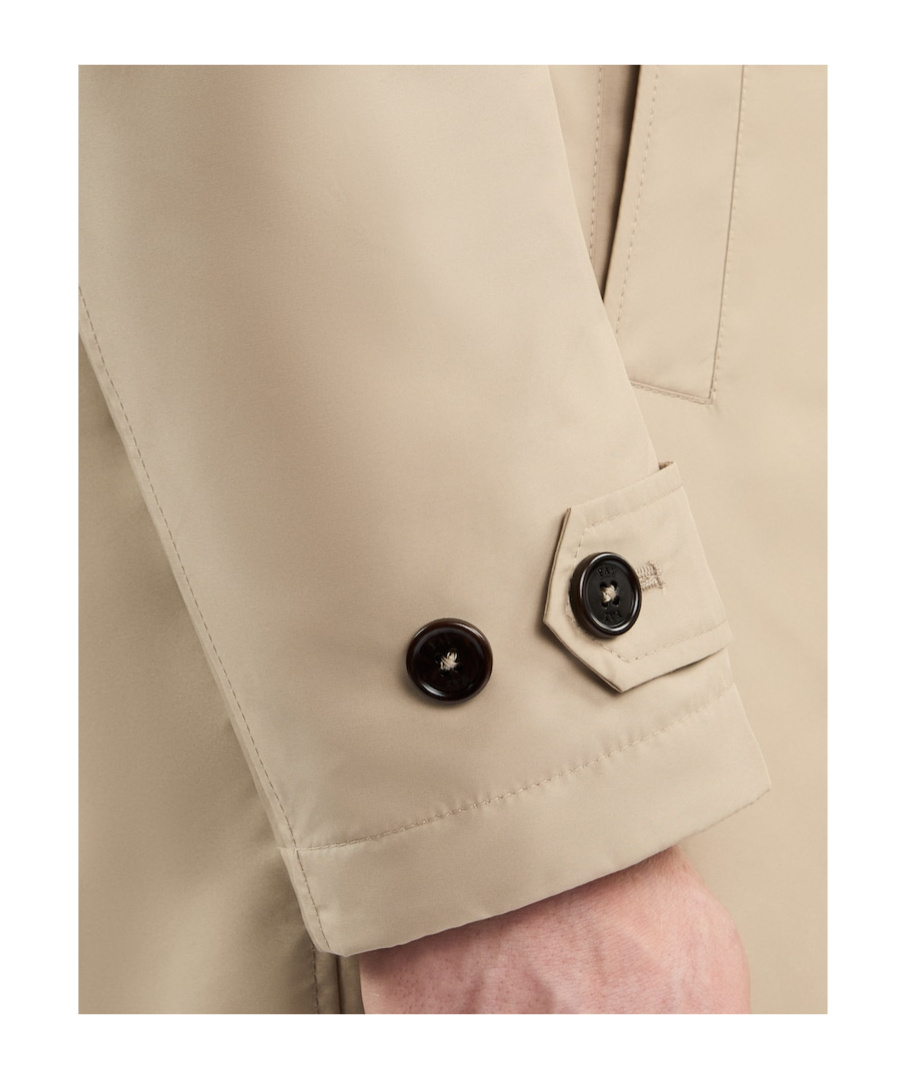 Fay Short Zipper Coat In Nude