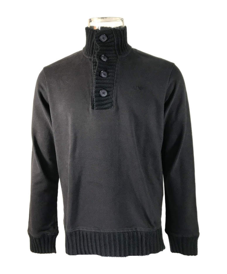 ARMANI JEANS HIGH-NECKED LONG-SLEEVED SWEATER