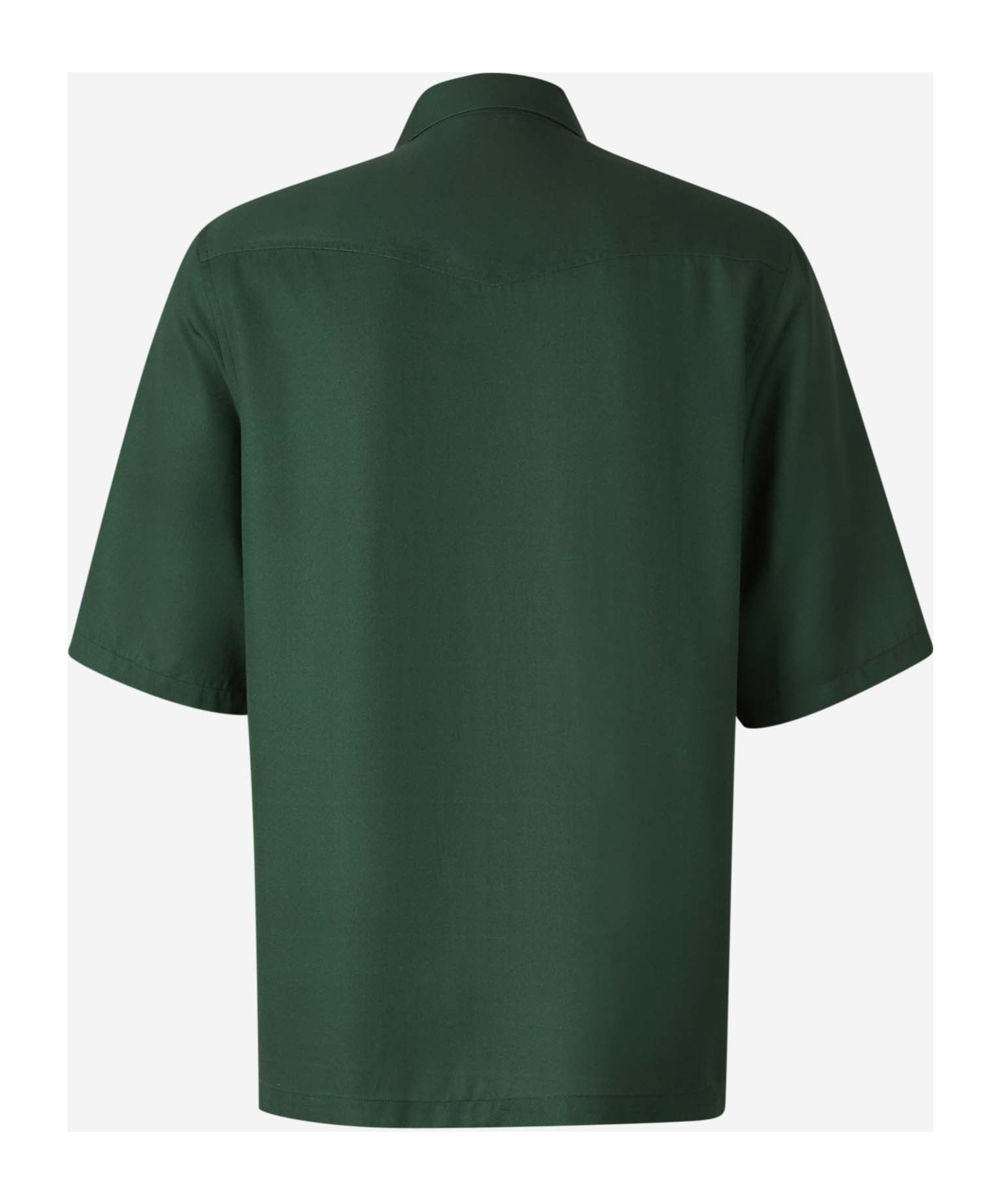 Shop Officine Generale Abstract-print Shirt In Green