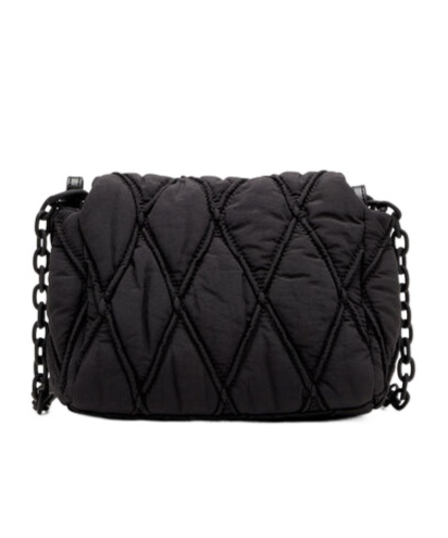 Diesel Small Charm-d Shoulder Bag In Black