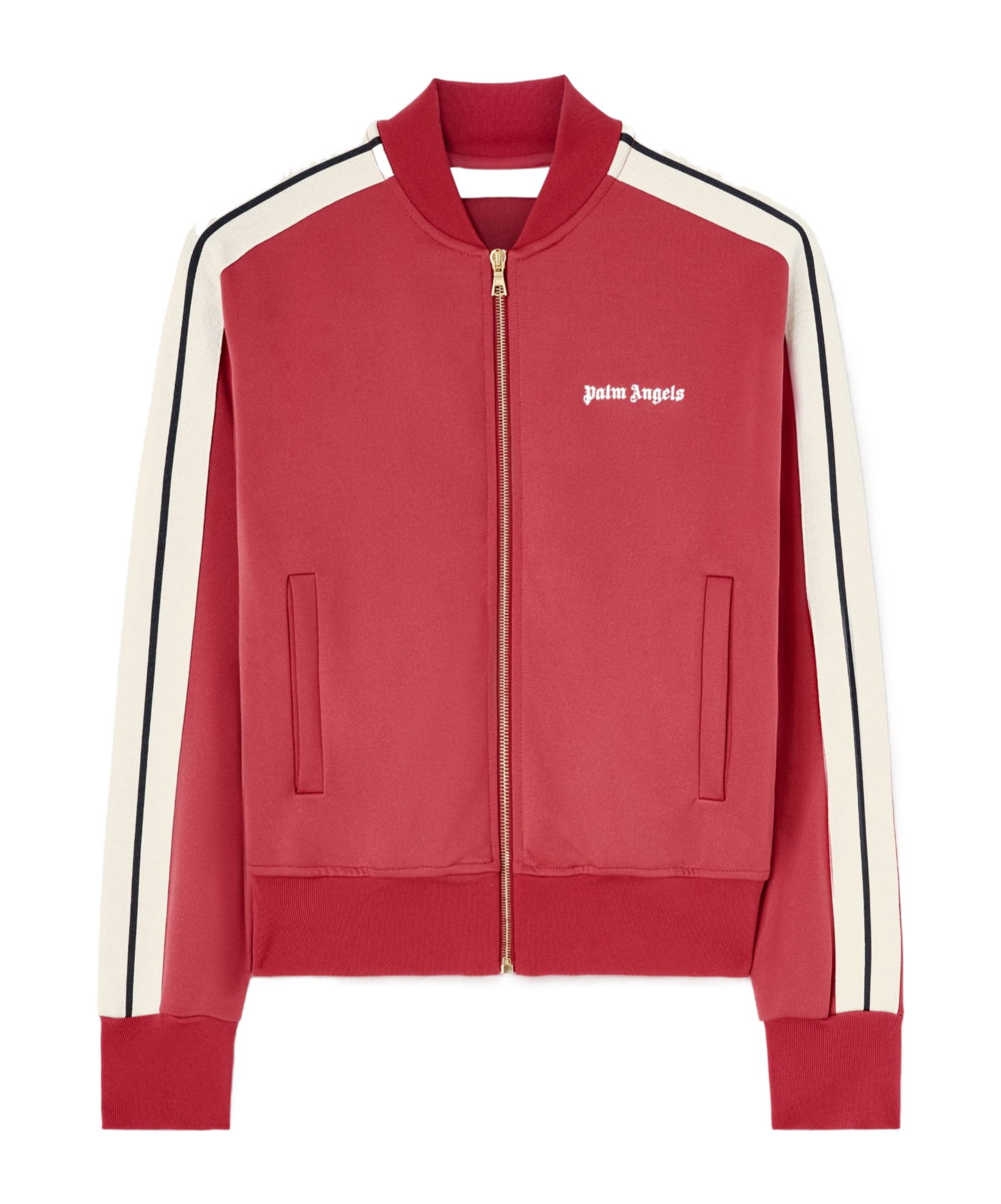 Palm Angels Red Classic Logo Track Bomber Jacket In Red