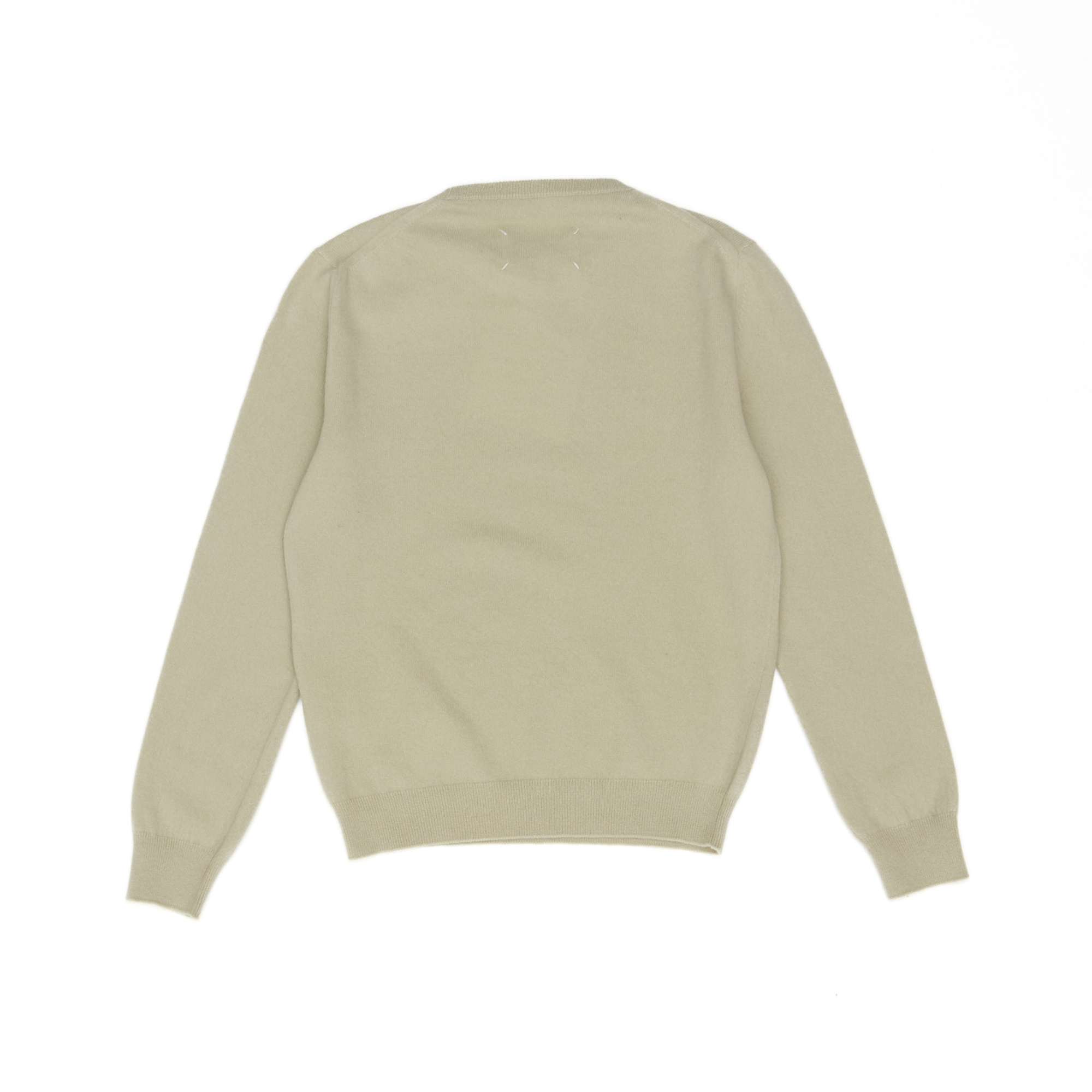 Maison Margiela Long Sleeved Crewneck T-shirt In Gray