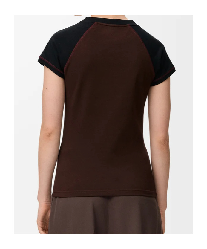 Loewe Small Fit T-shirt In Cotton Blend In Brown