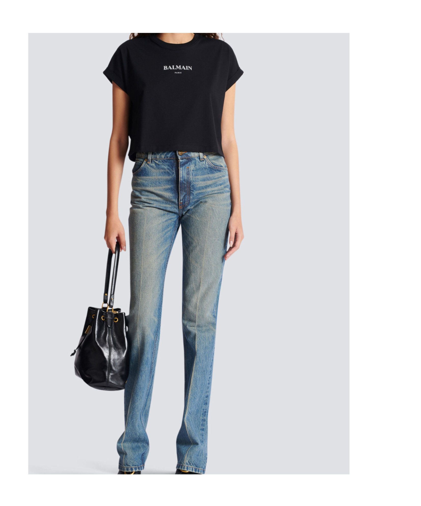 Balmain Logo-print Short-sleeve T-shirt In Black