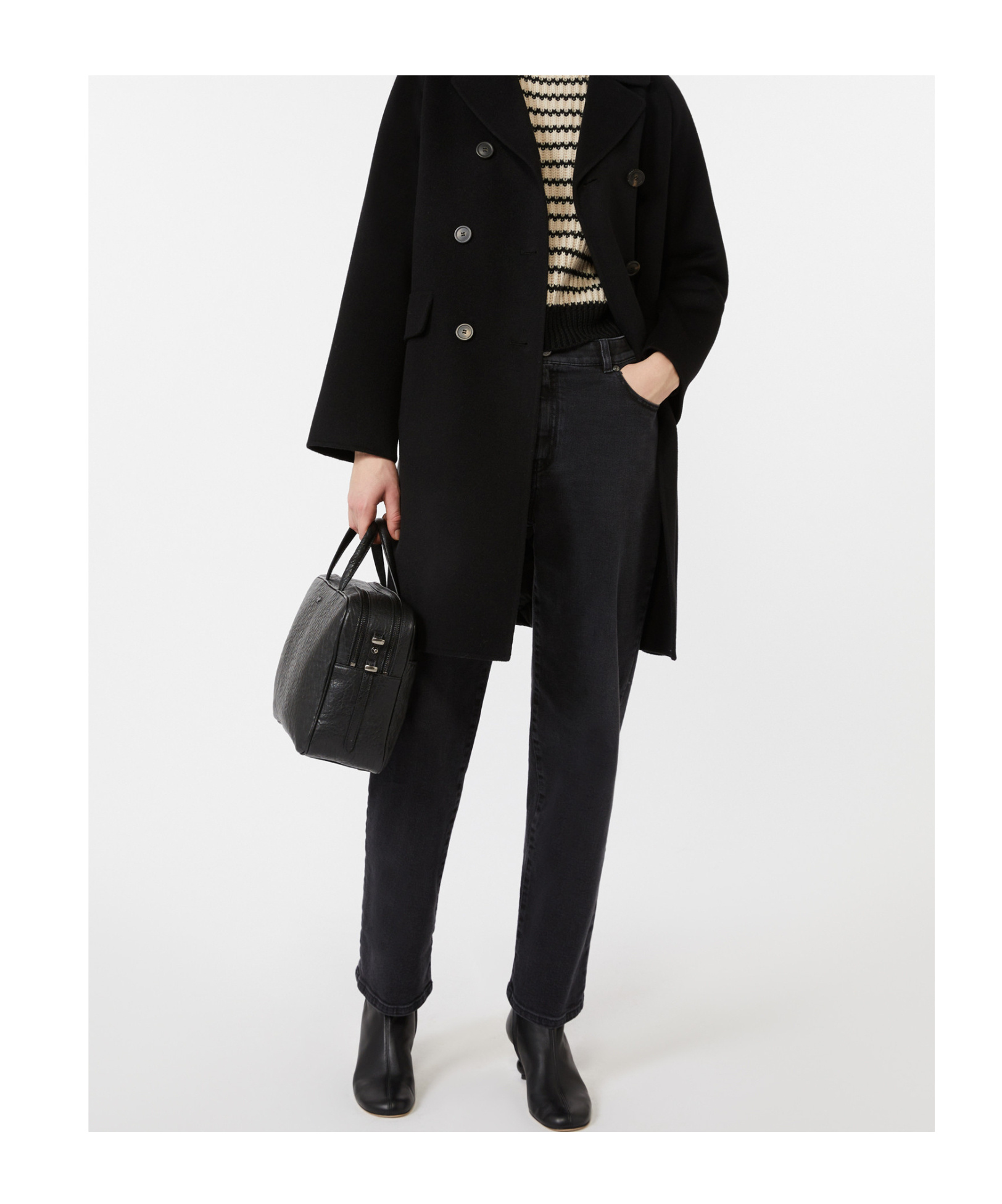 Weekend Max Mara High-rise Straight Jeans In Black