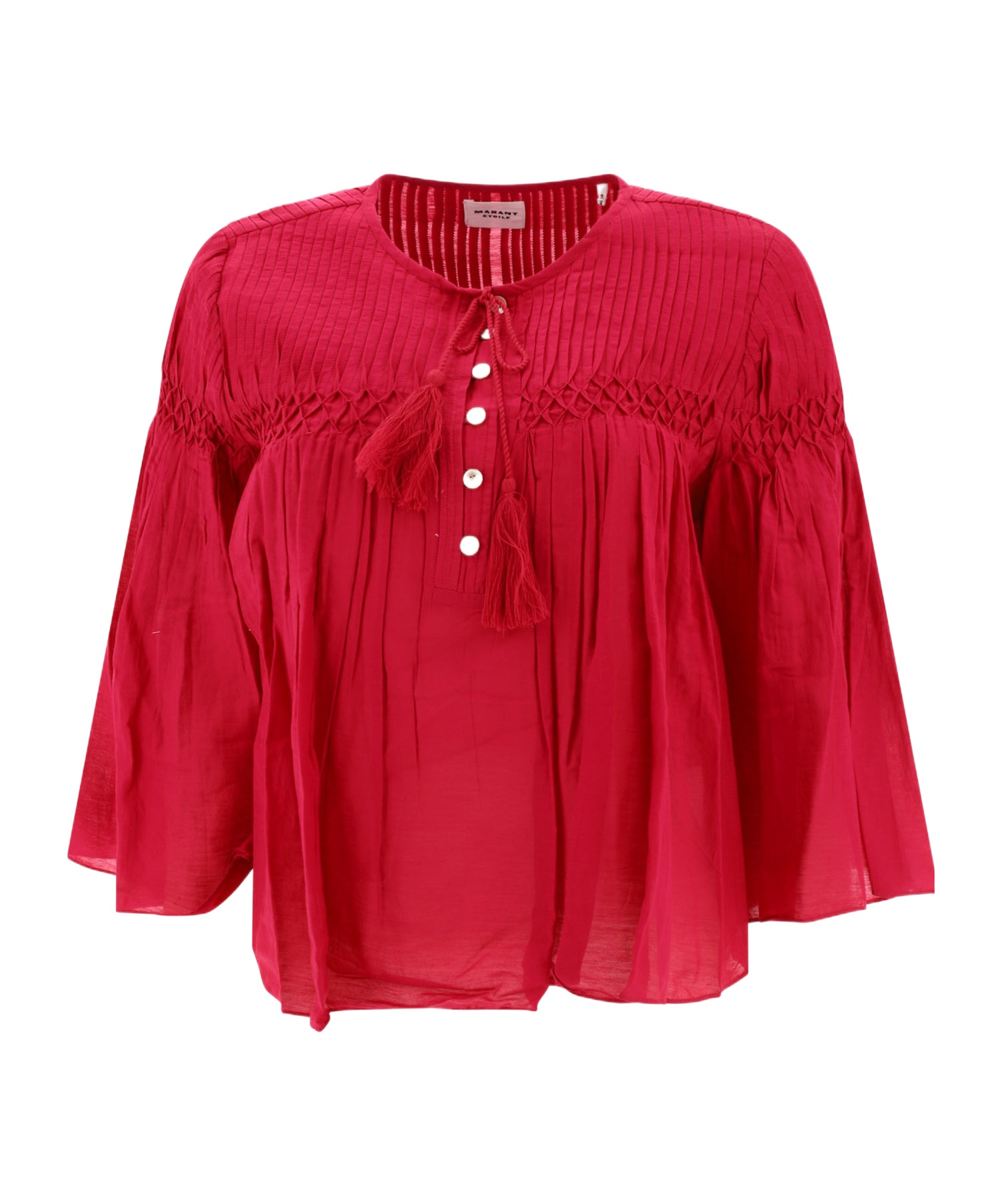 ISABEL MARANT ÉTOILE AXELIANA PLEATED BLOUSE