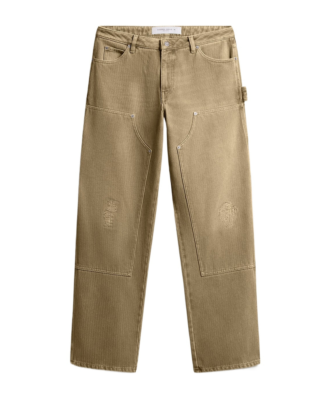 Golden Goose Belt-loop Casual Pants In Brown