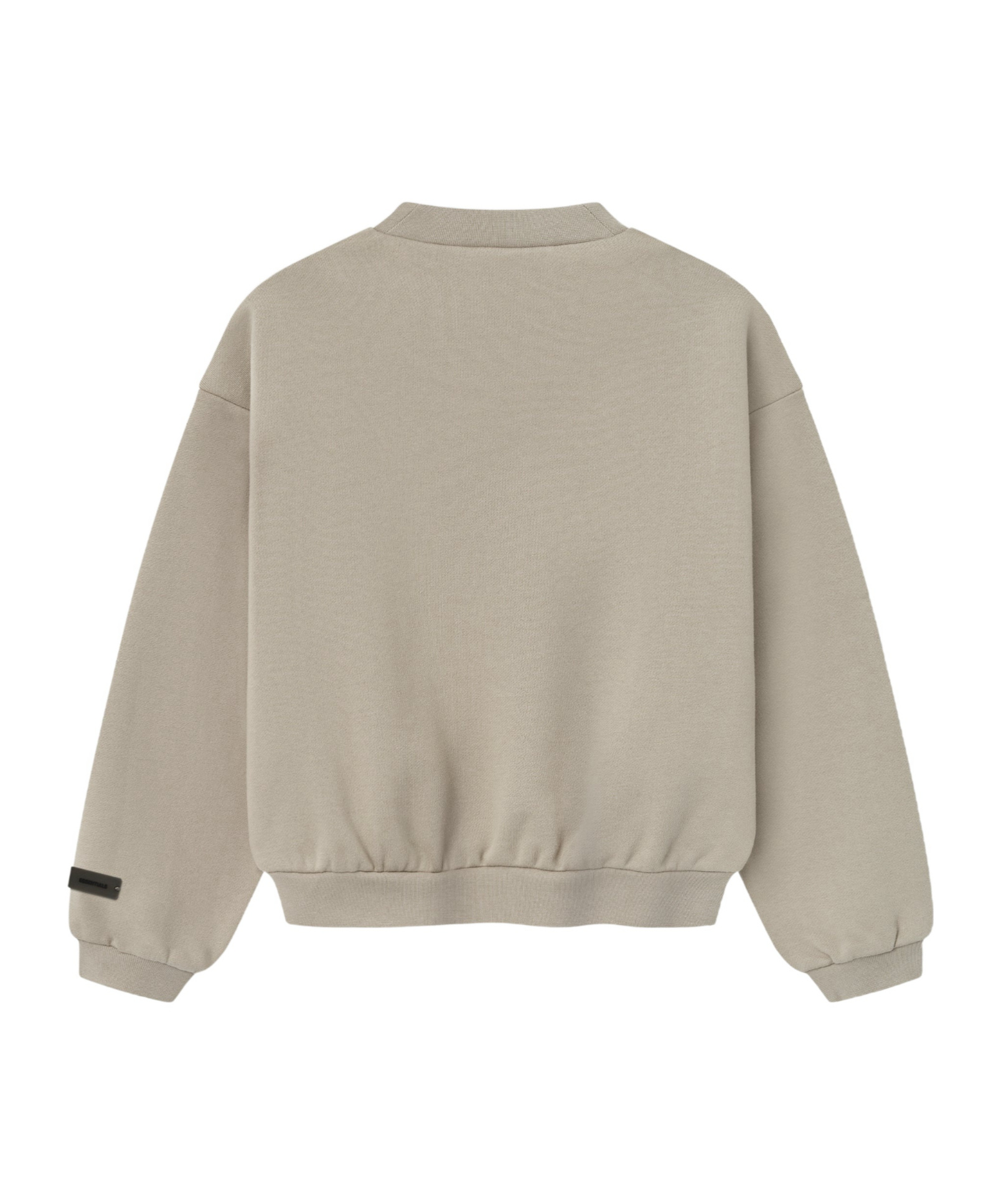 Essentials Kids Taupe Fleece Crewneck Sweatshirt In Neutral