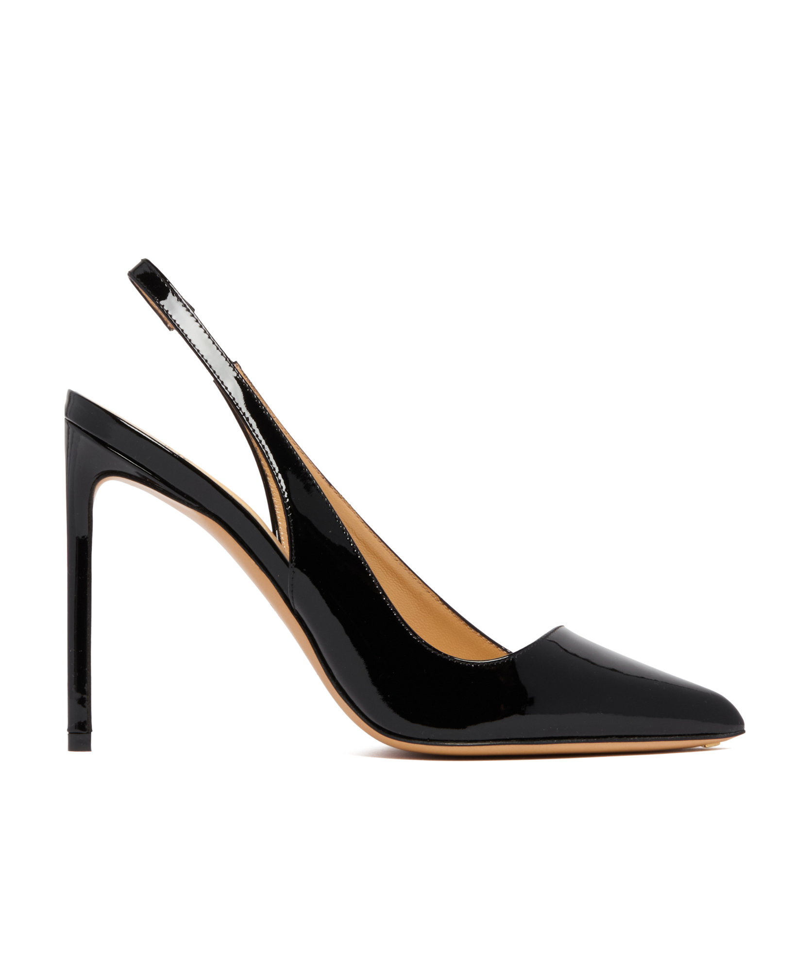Francesco Russo Asymmetric Slingback Pumps In Black