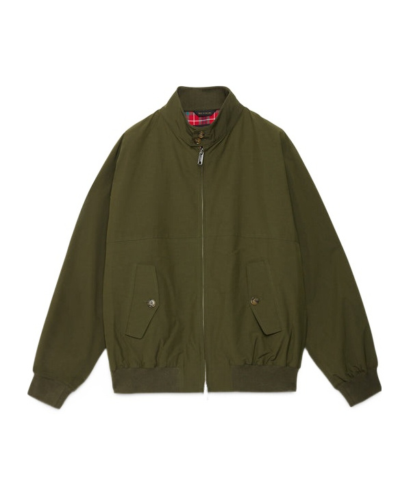 Baracuta G9 Harrington High Collar Jacket In Green