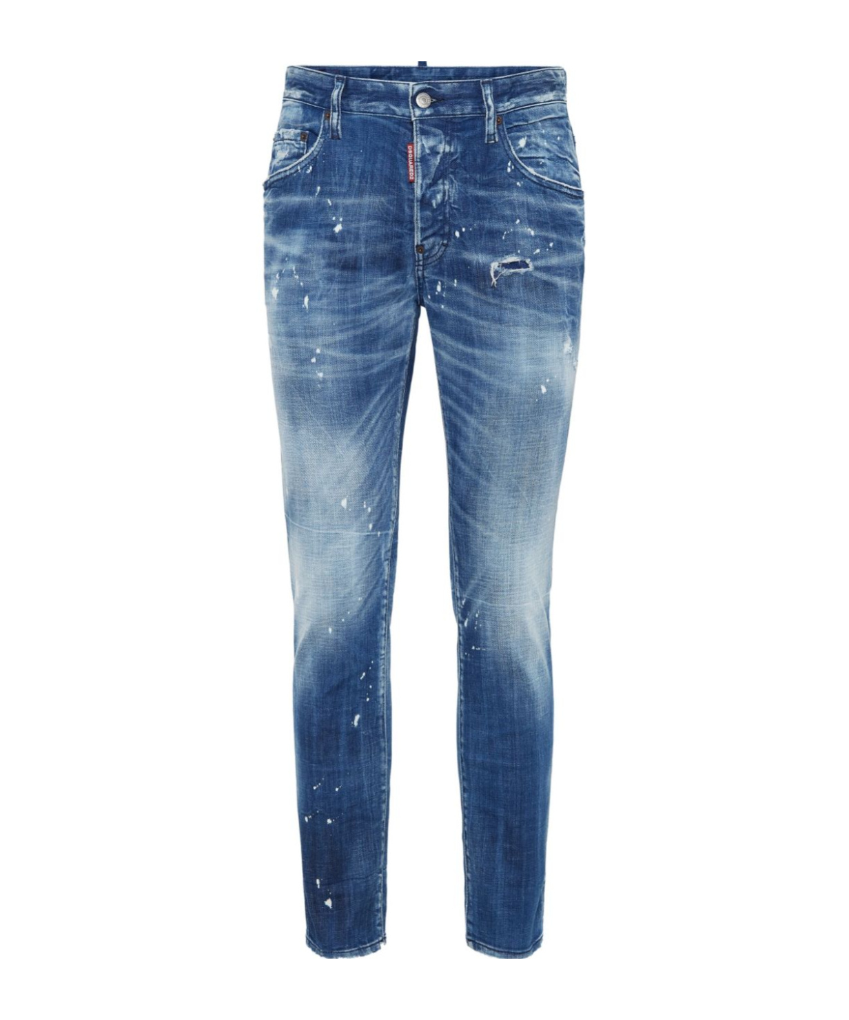 Dsquared2 Dsquared Men Slim Jeans With A Lived-in Effect In Blue