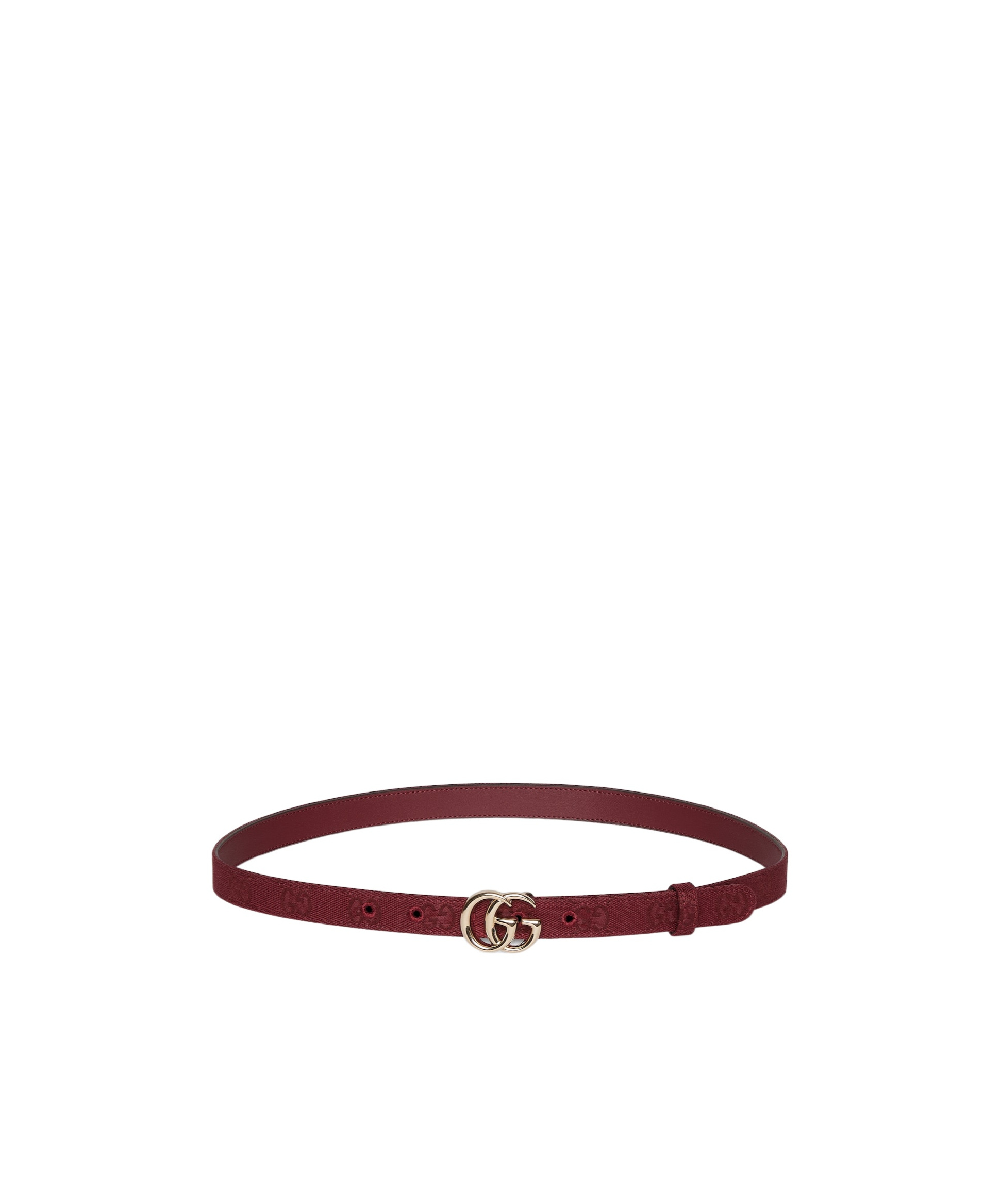 Gucci Gg Marmont Thin Belt In Red