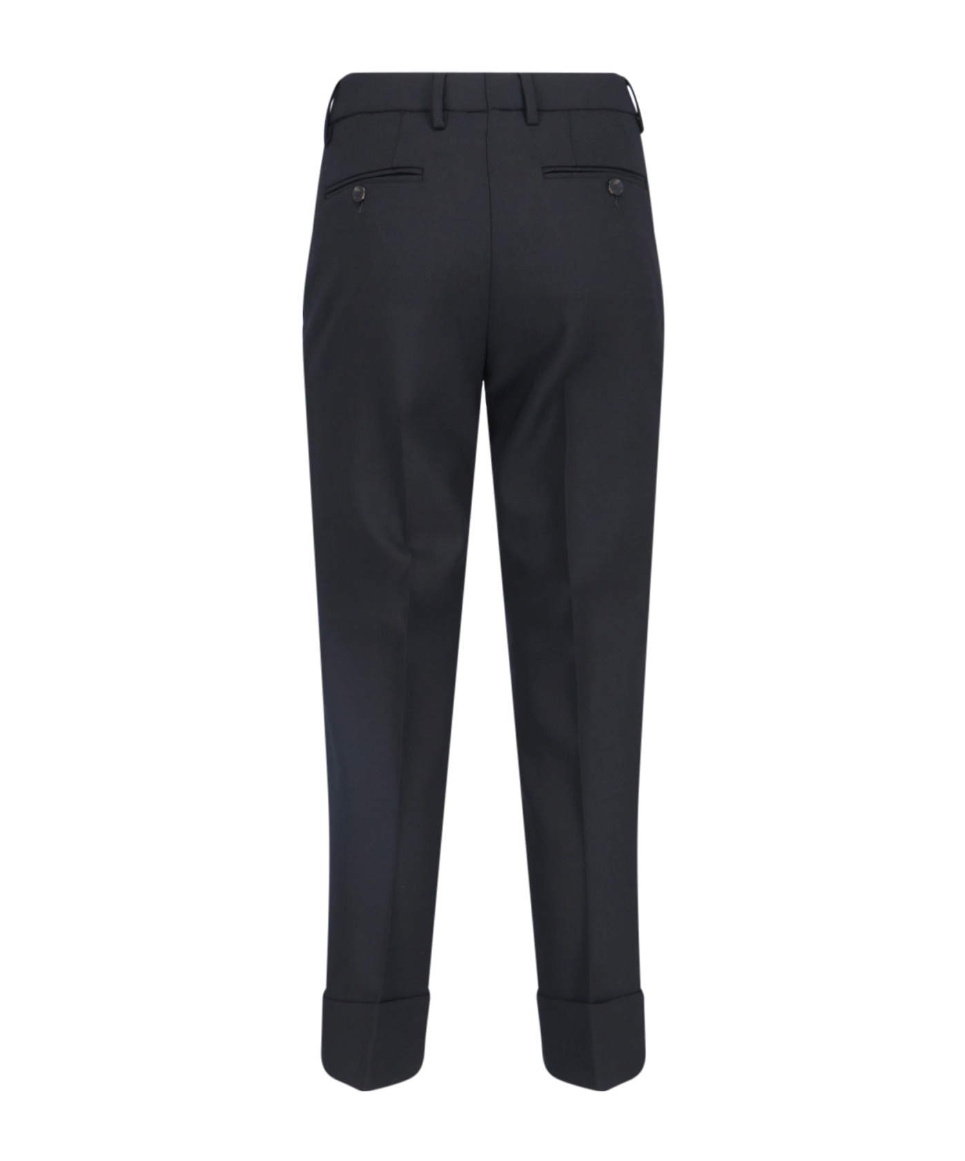 Incotex Belt-loop Casual Pants In Black